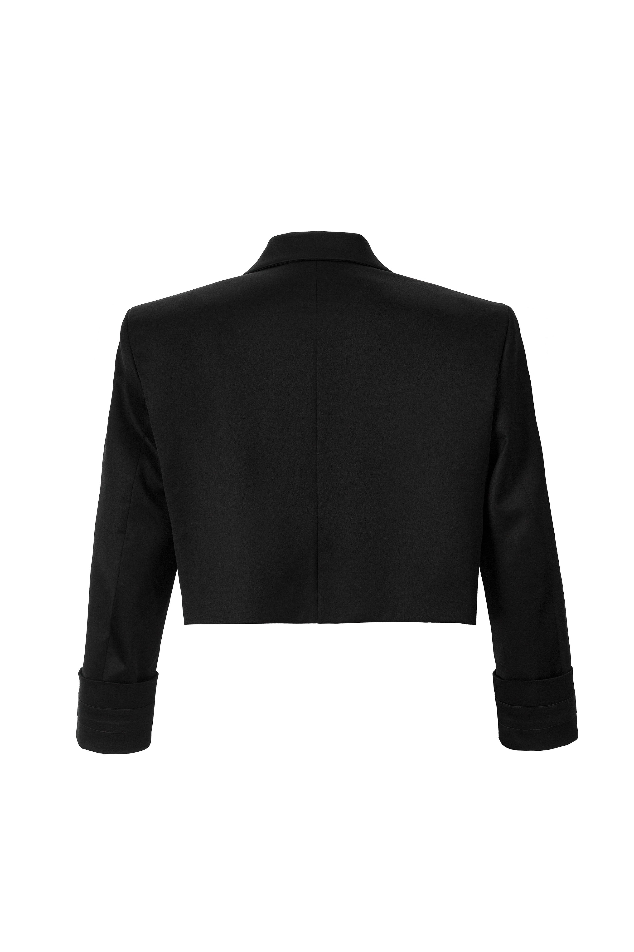 CROPPED TUXEDO BLAZER