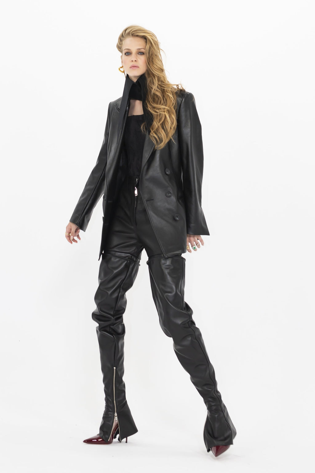 KNIGHT LEATHER BLAZER