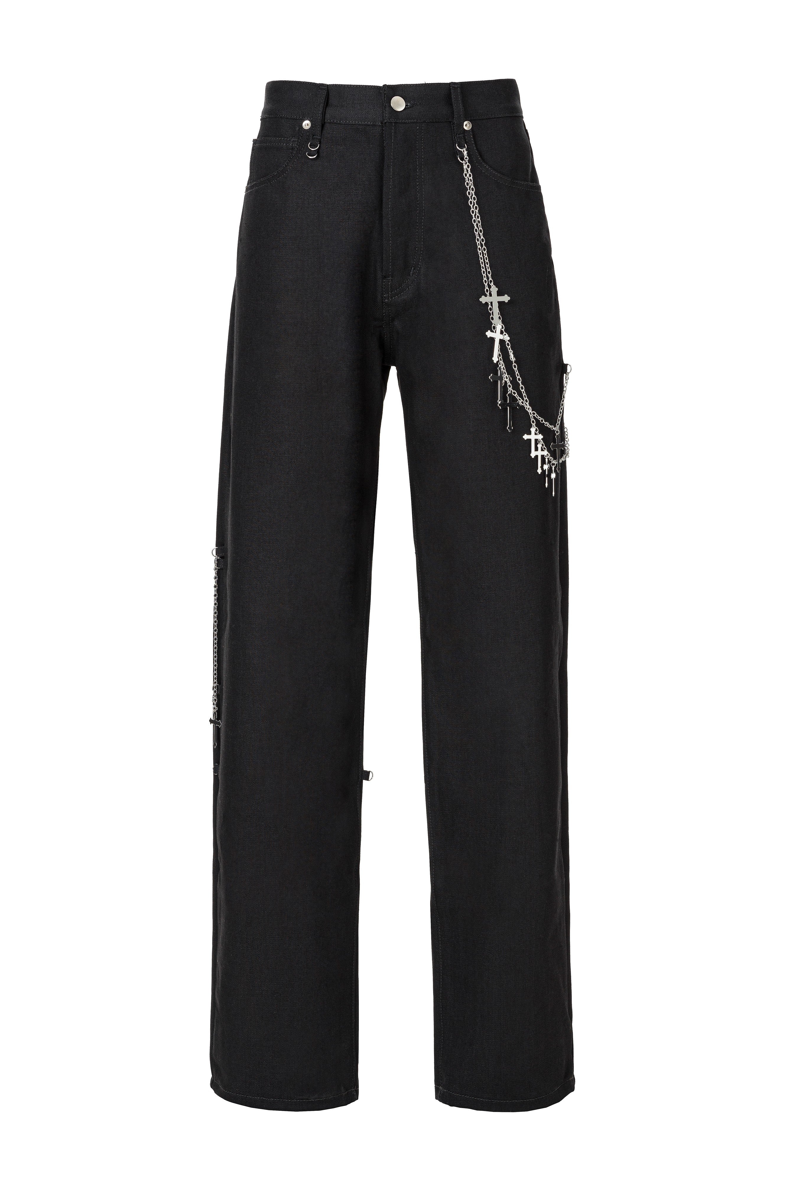 CHAIN BOYFRIEND JEANS