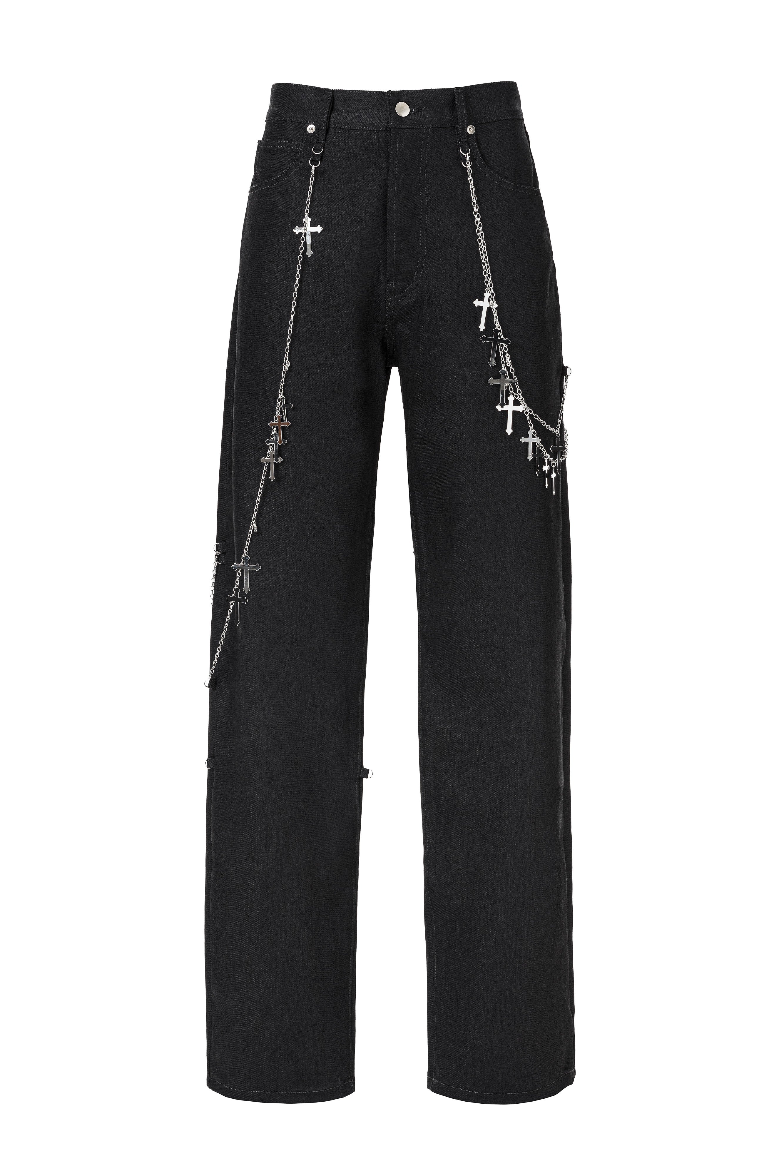 CHAIN BOYFRIEND JEANS