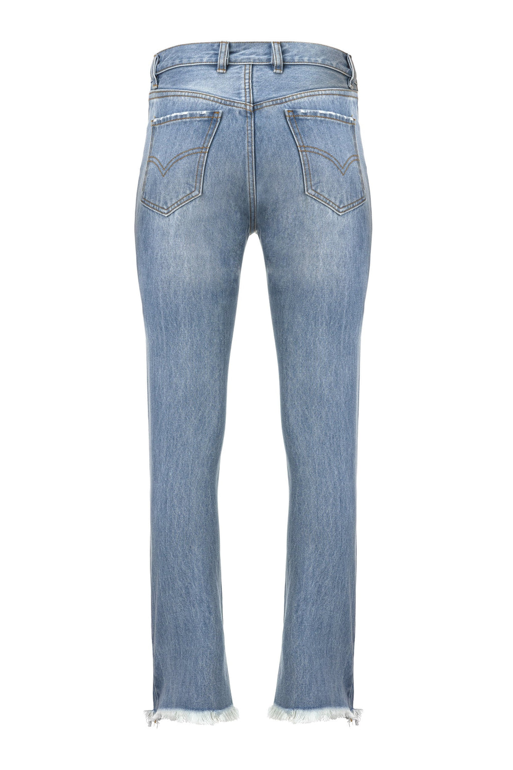 DISTRESSED LIGHT BLUE DENIM