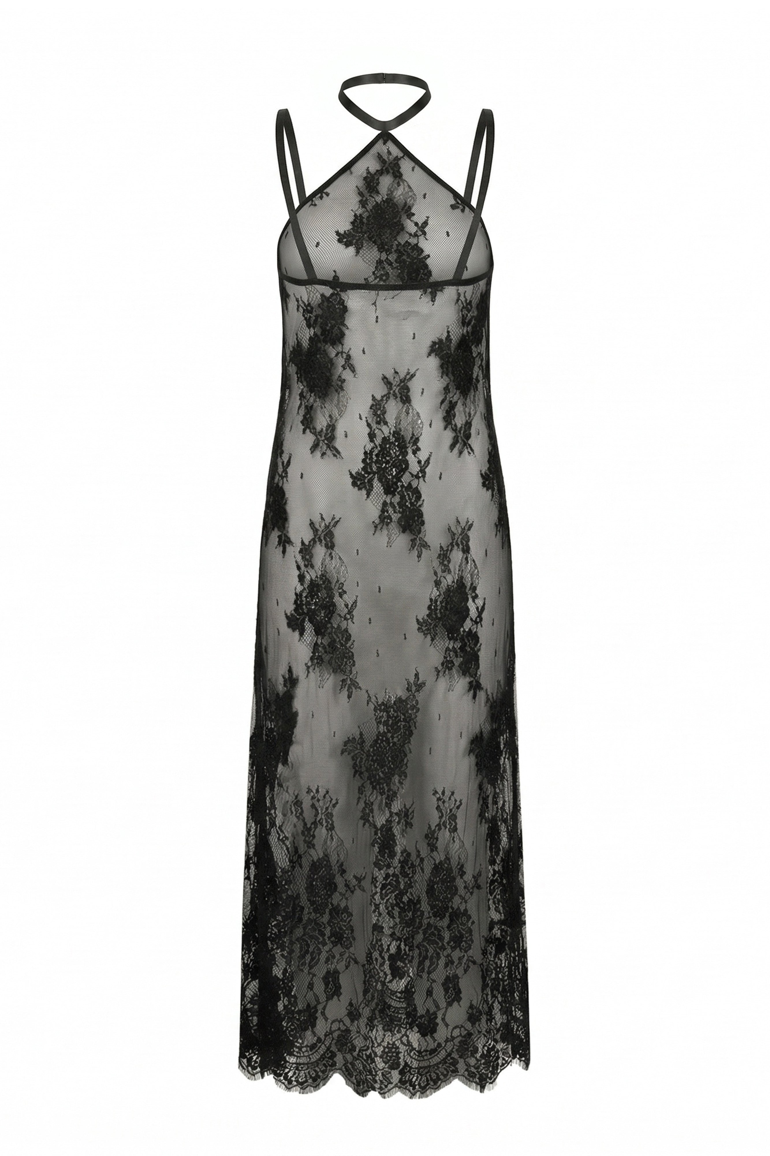 HIGH NOON LACE SLIP DRESS