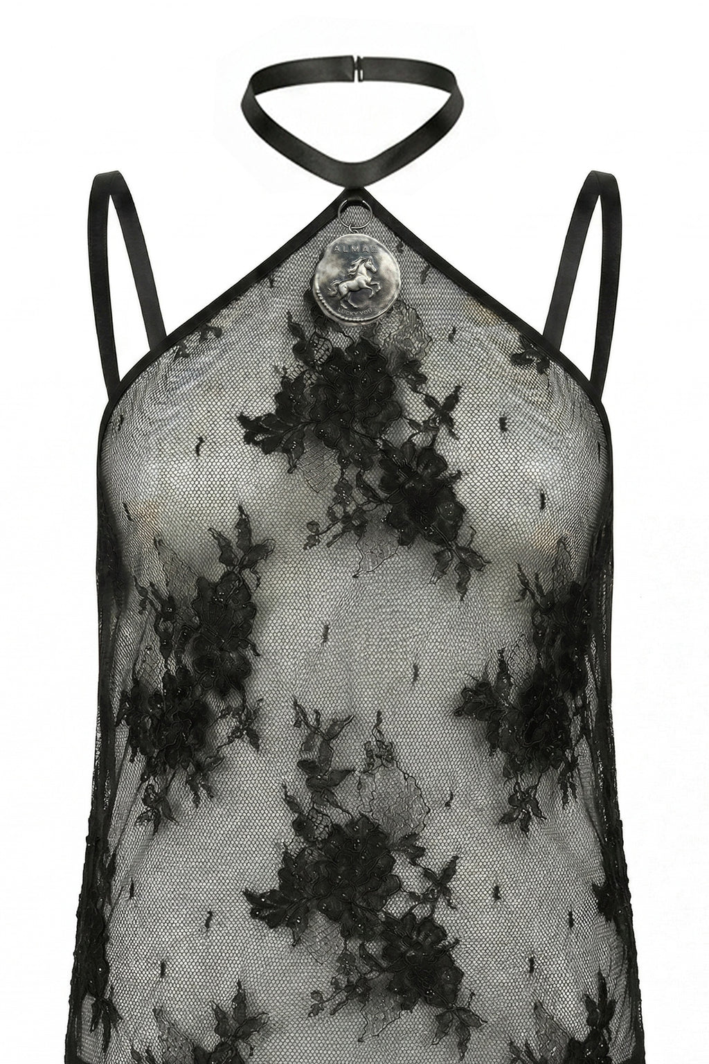 HIGH NOON LACE SLIP DRESS