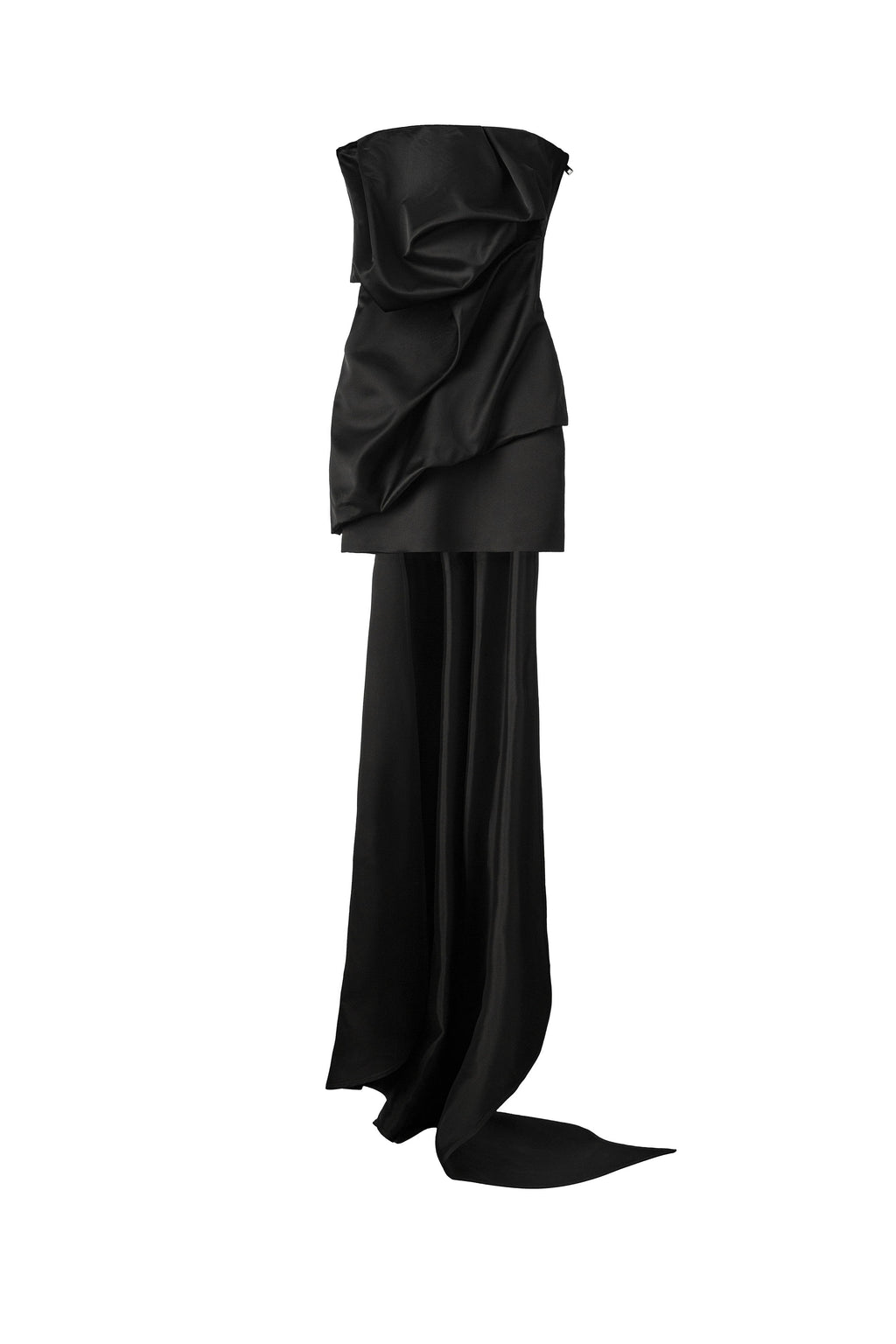 BLOCK DRAPED MINI DRESS