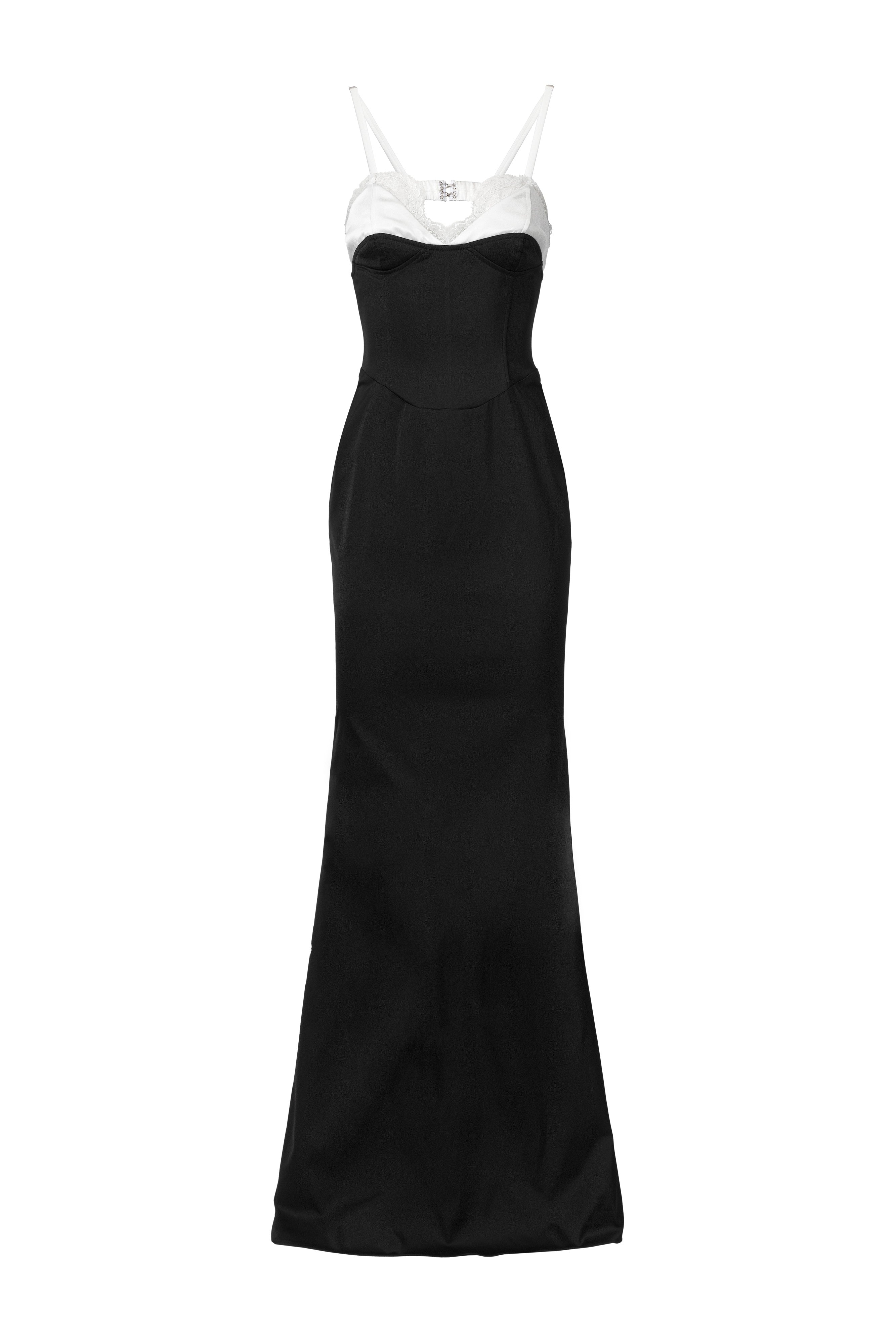 EXPOSED CORSET DRESS