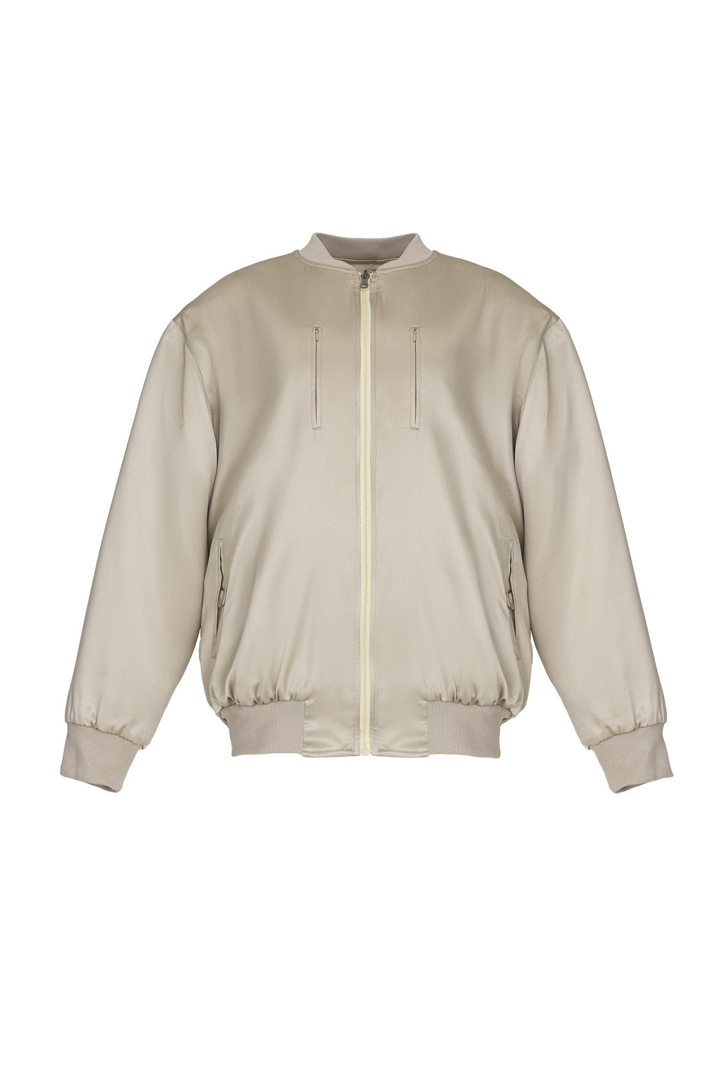 DOUBLE FACE SILK BOMBER