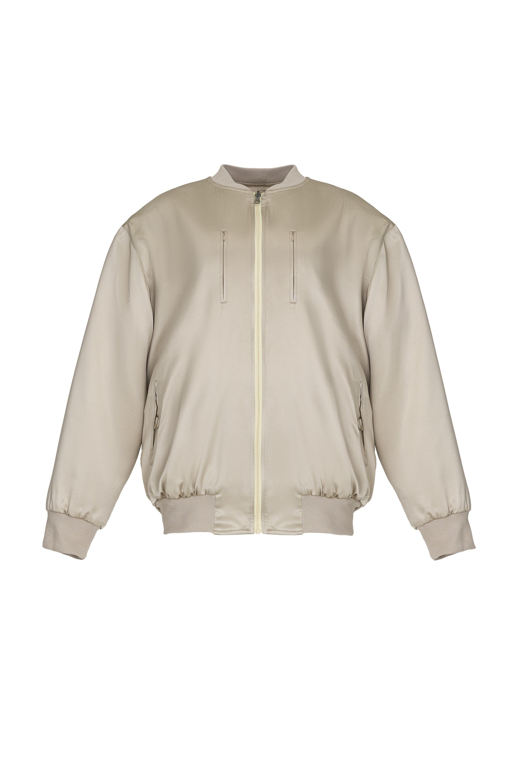 DOUBLE FACE SILK BOMBER