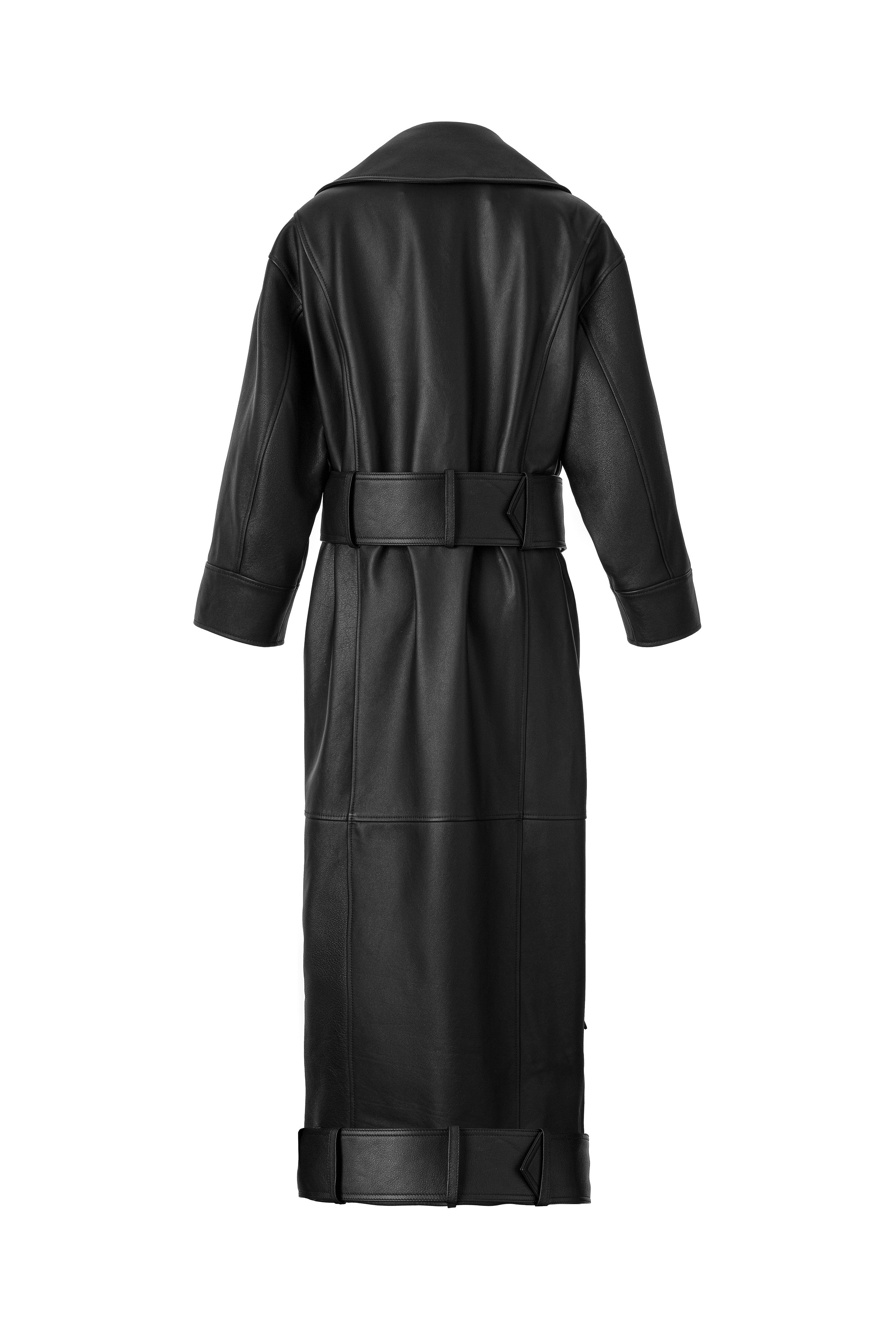 OV BIKER LEATHER COAT