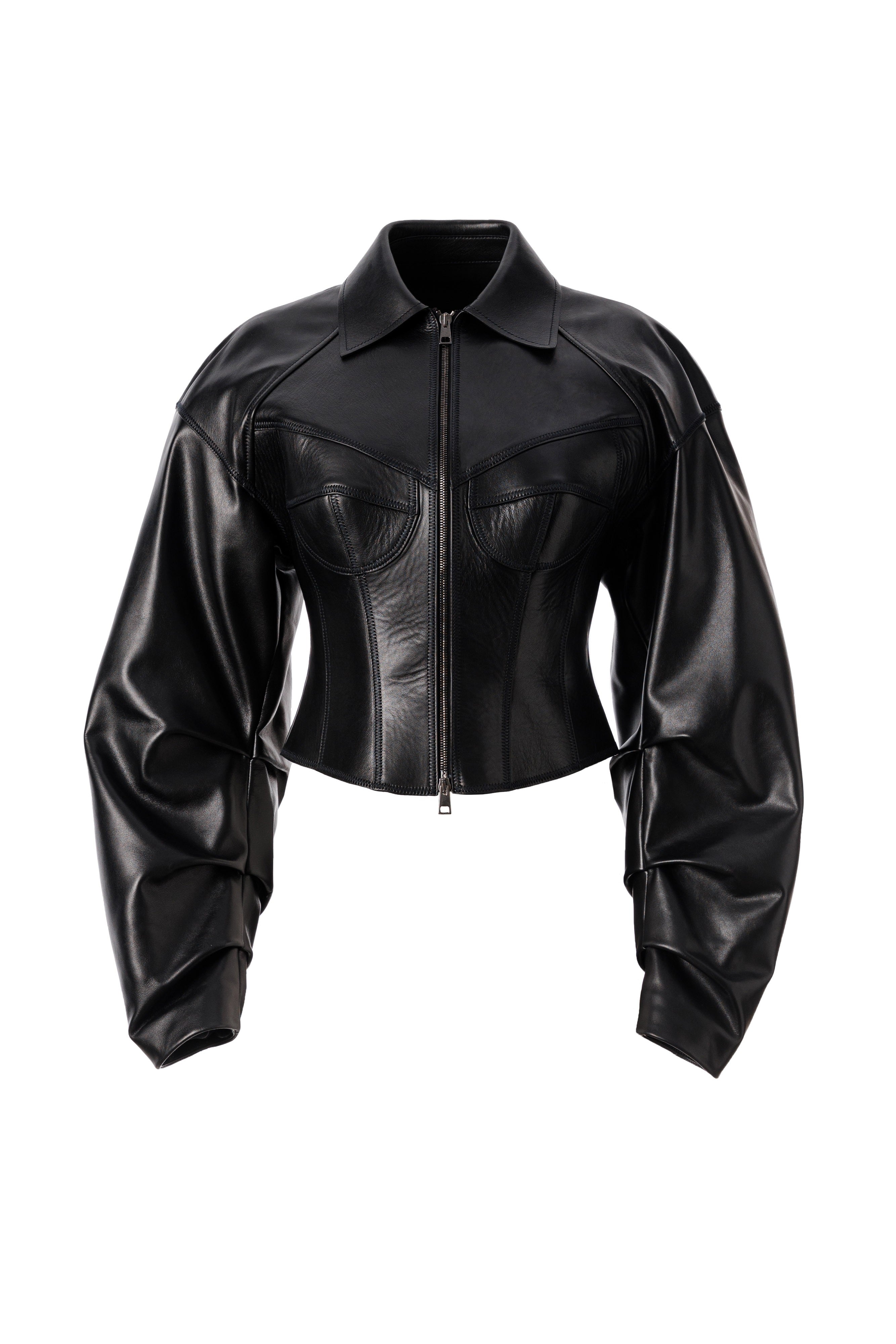 CORSET LEATHER JACKET