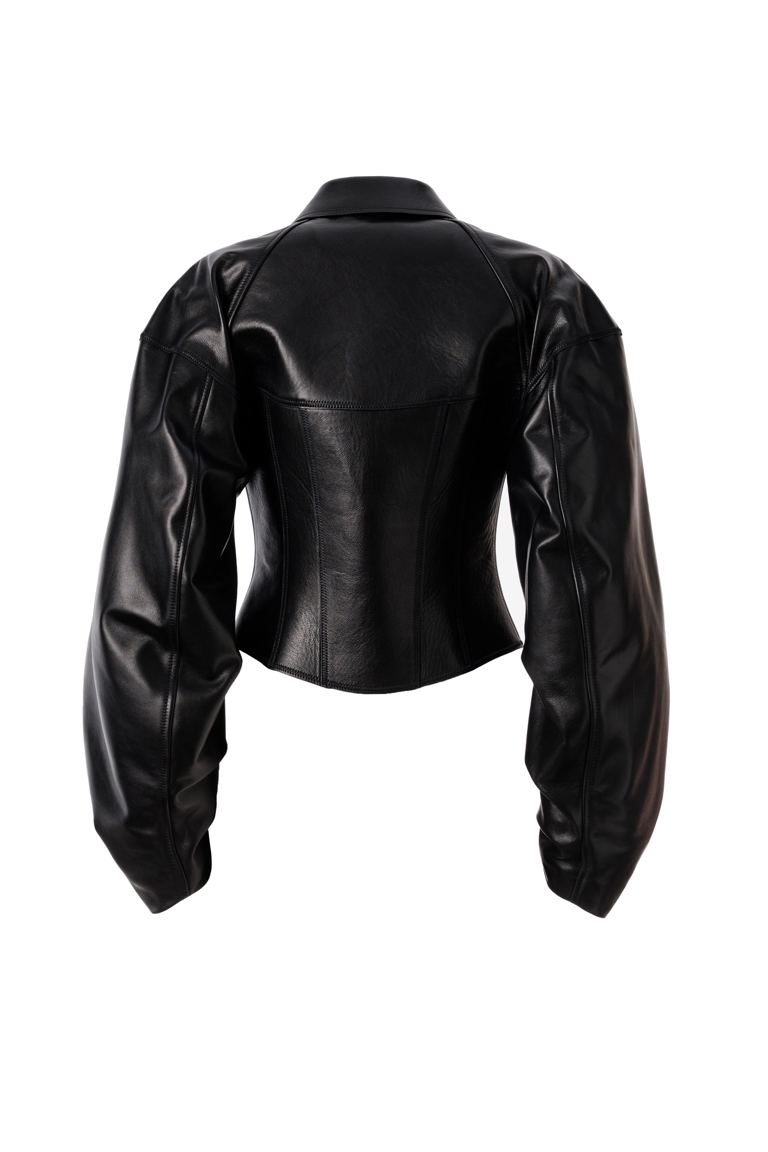 CORSET LEATHER JACKET