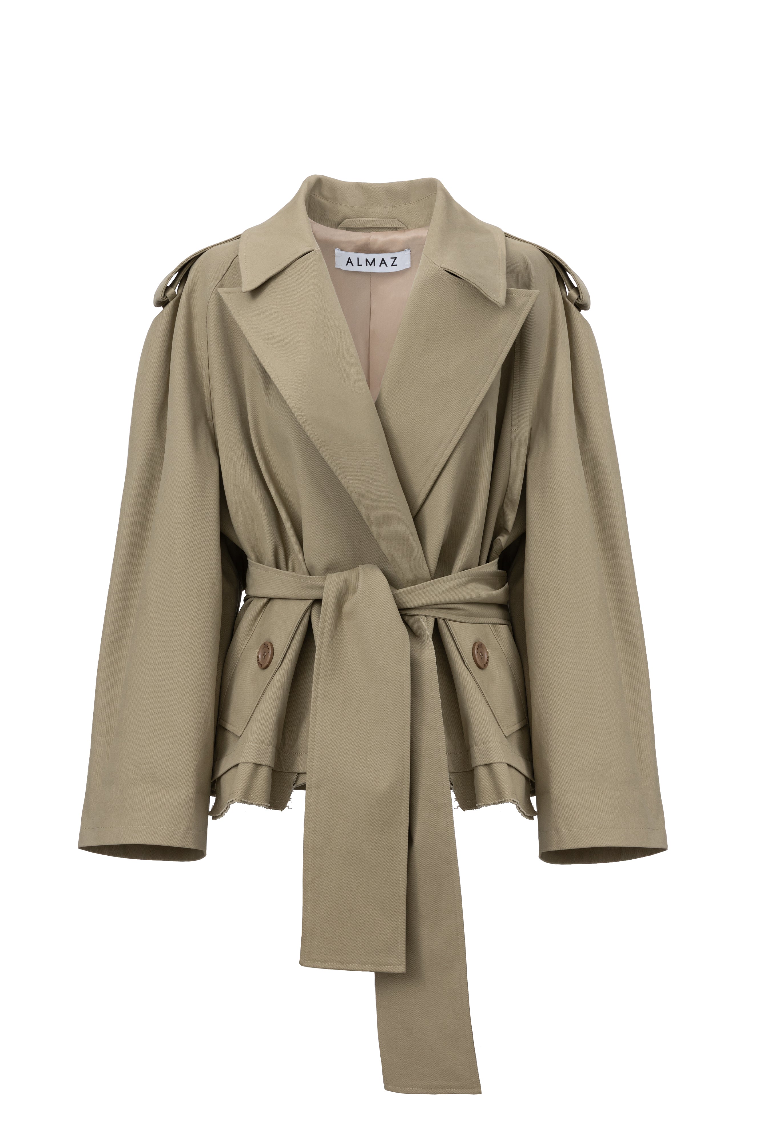 LIGHT TAUPE TRENCH