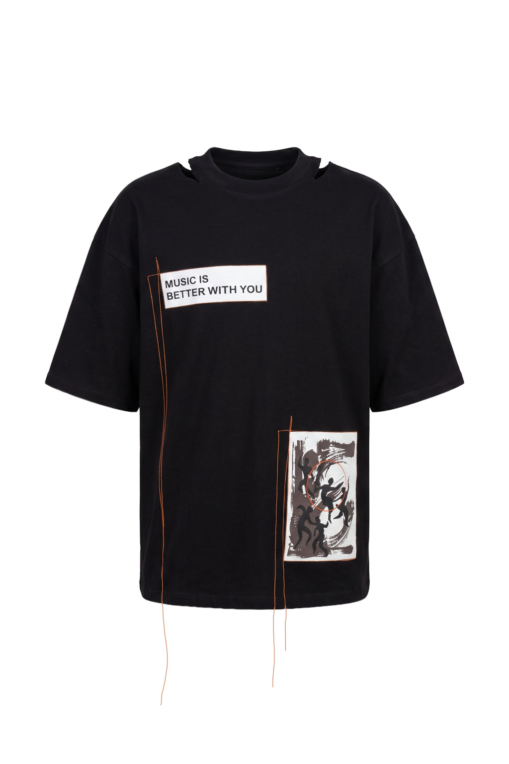 ALMAZ X GLO HILO BLACK PATCH T-SHIRT