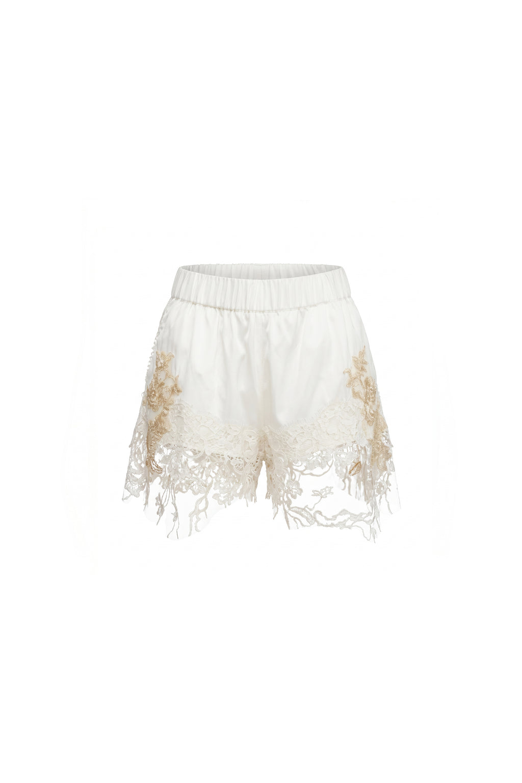 LACE SILK SHORTS