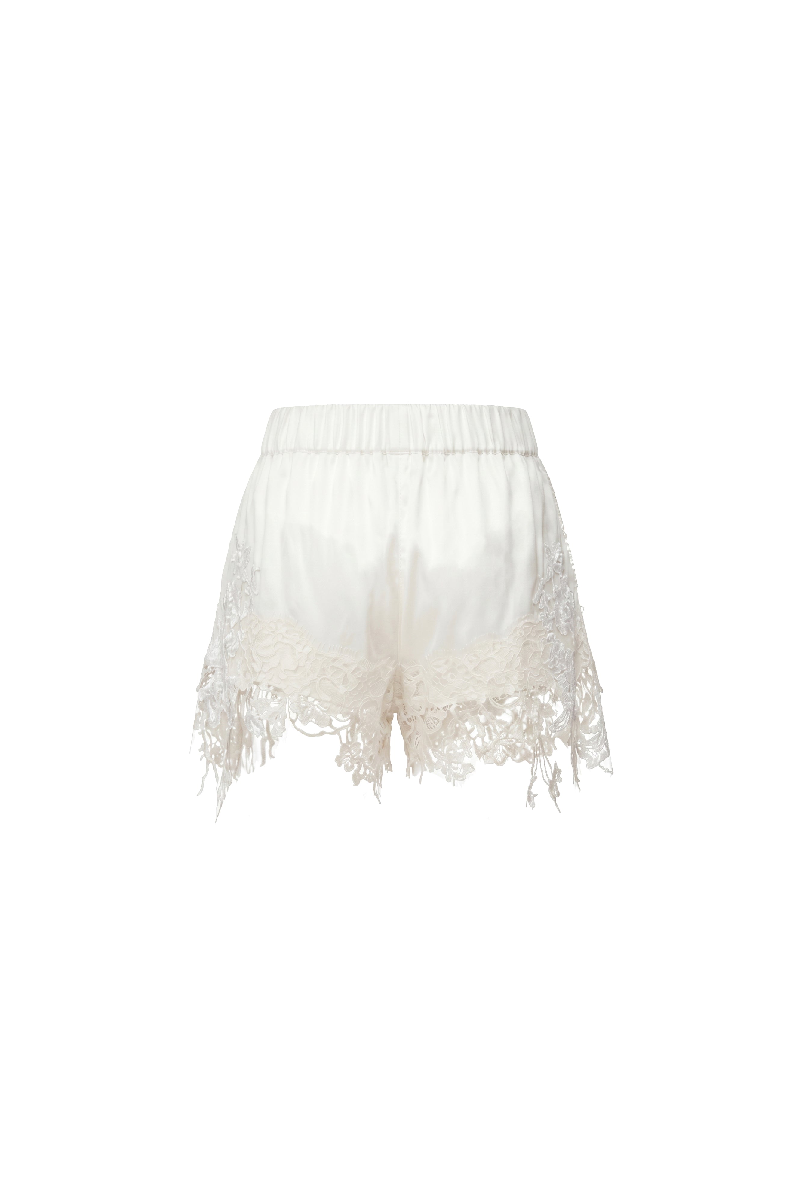 LACE SILK SHORTS