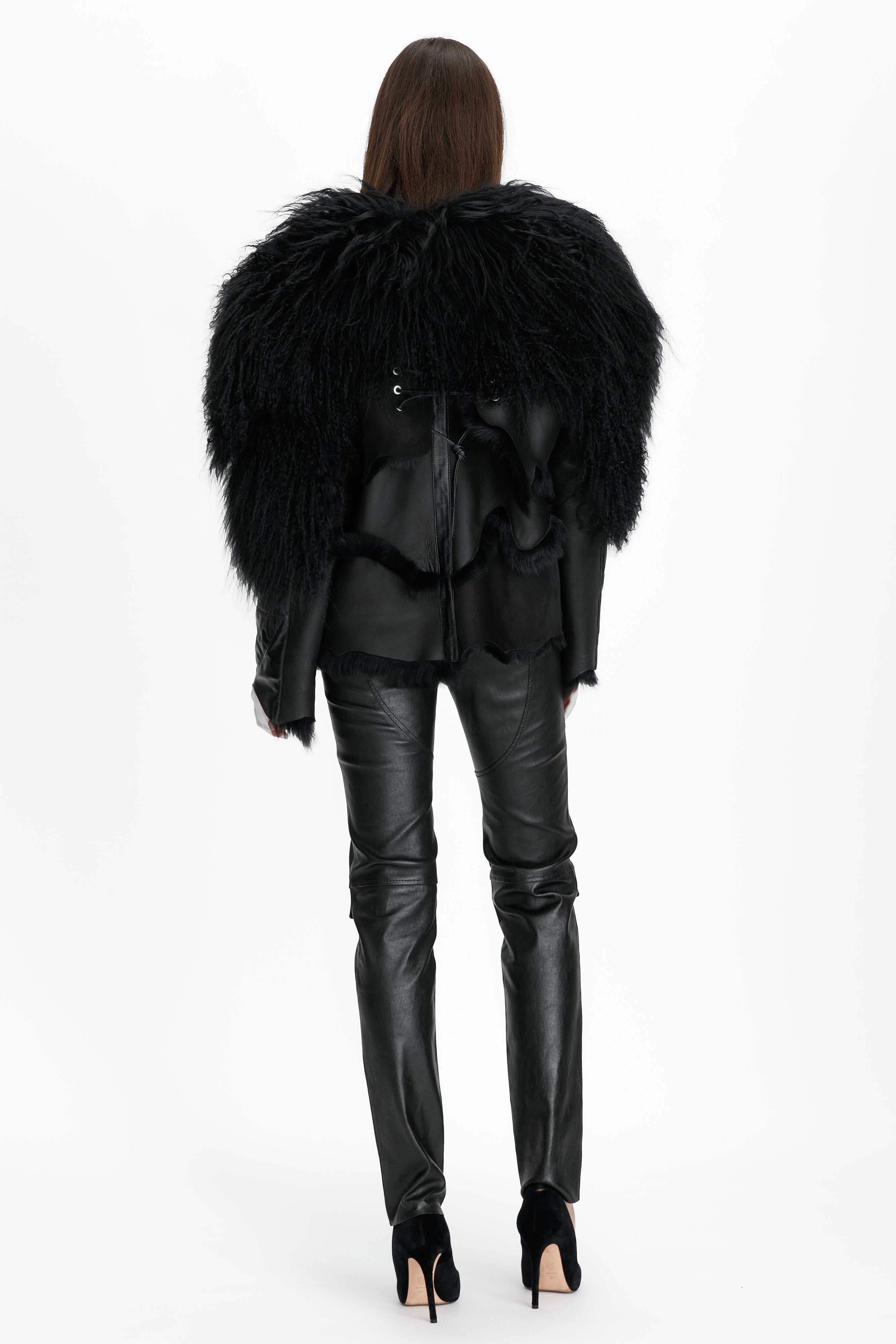 SHEARLING COAT SHORT