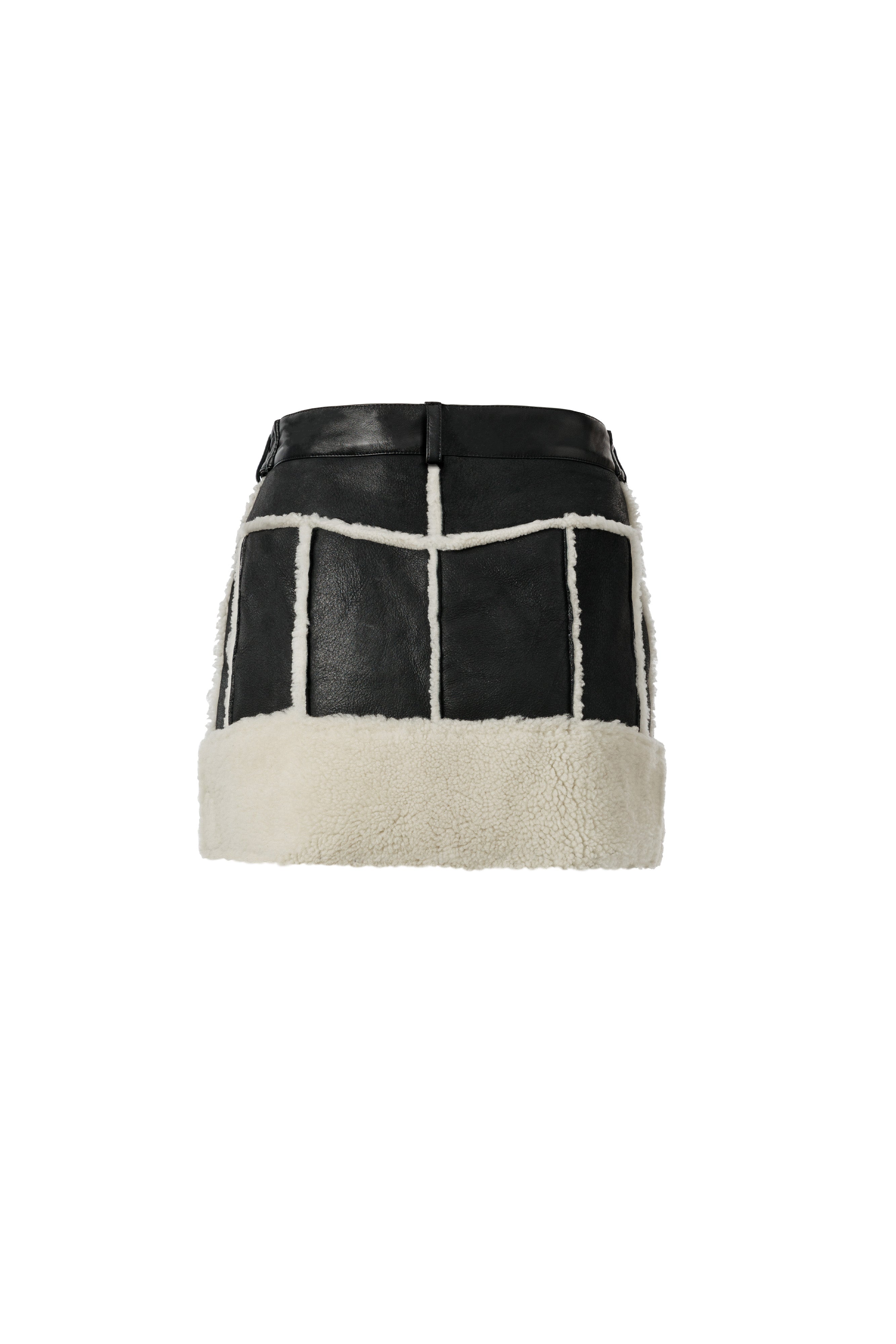 SHEARLING MINI SKIRT