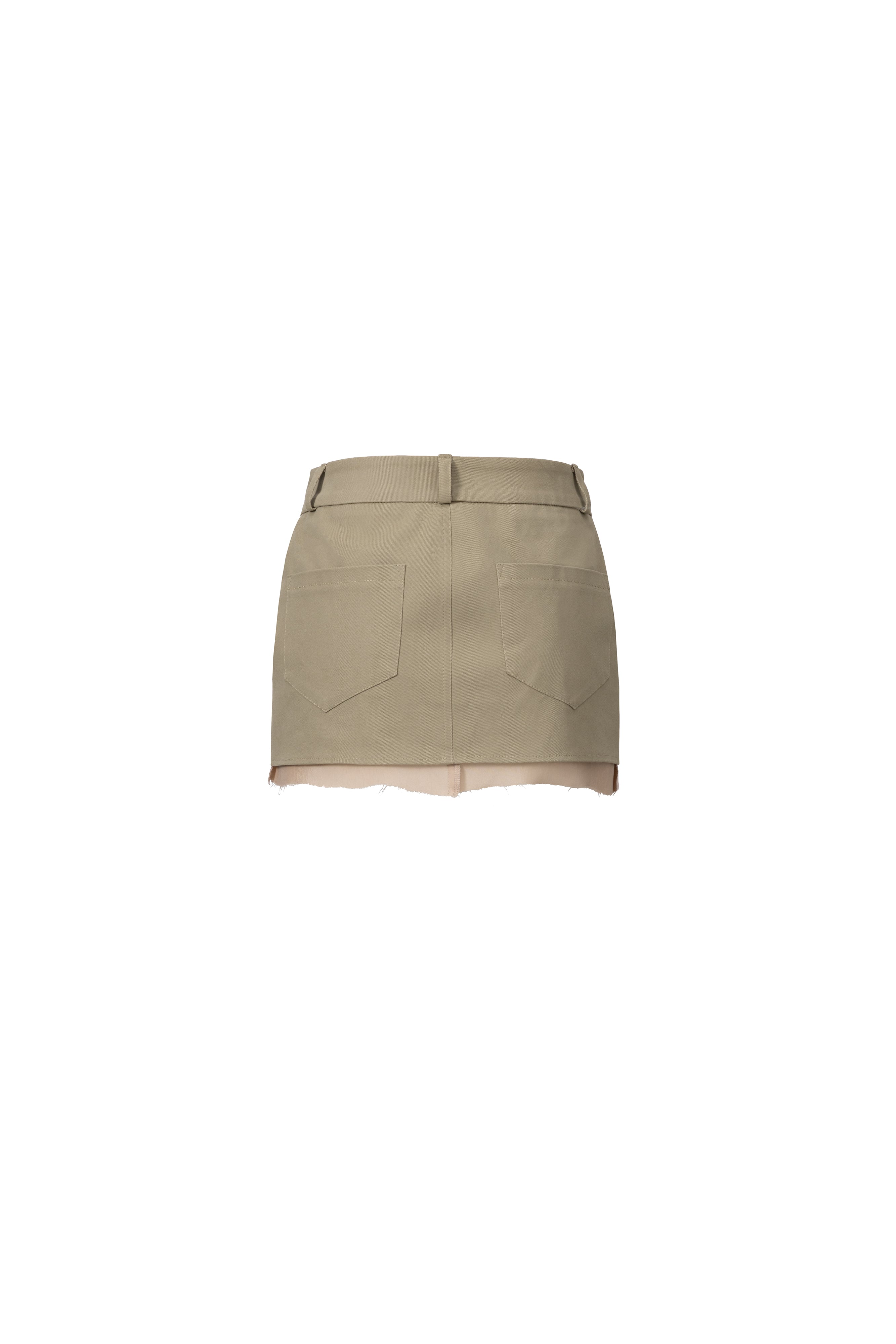 LIGHT TAUPE MINI SKIRT