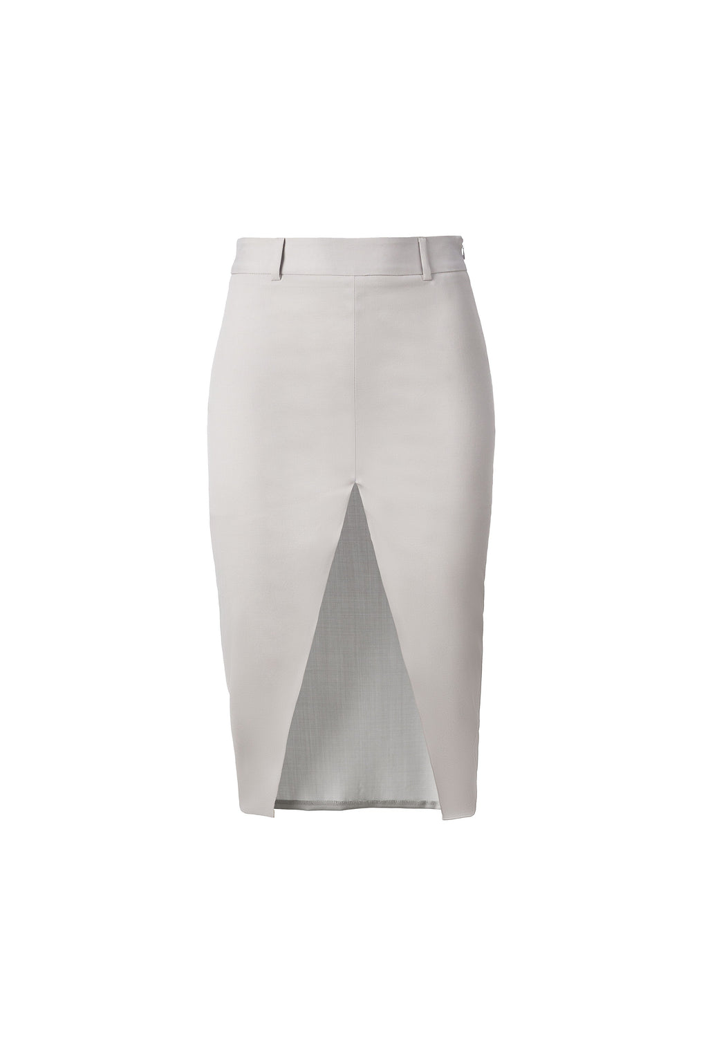 V SLIT MIDI SKIRT