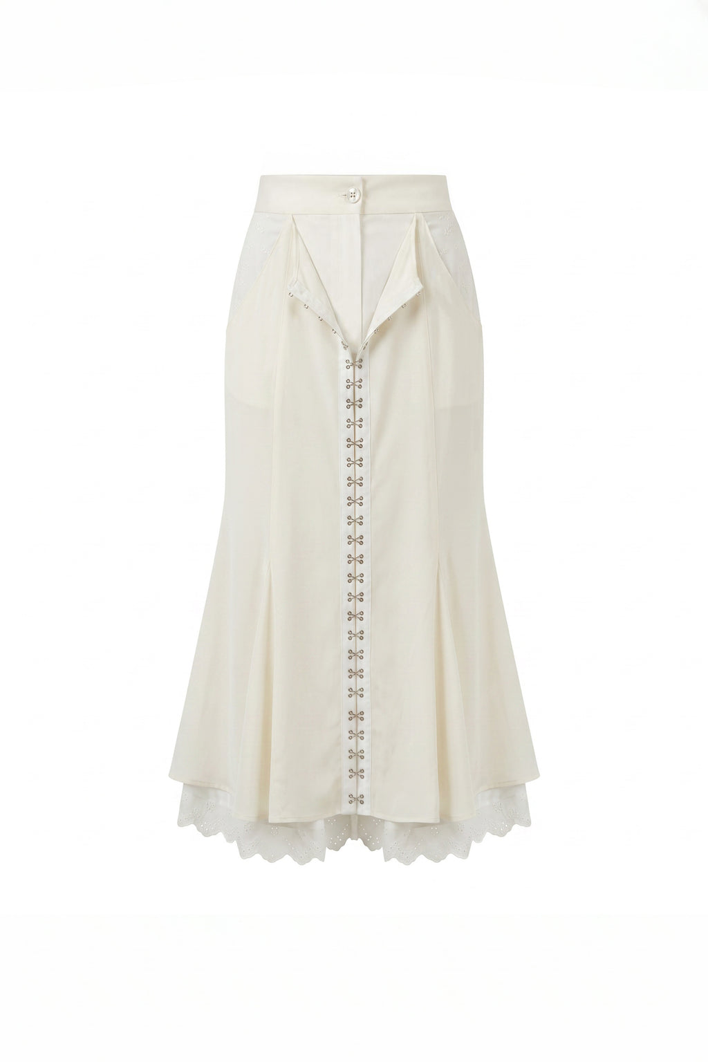 FRONTIER WHITE VOILE SKIRT