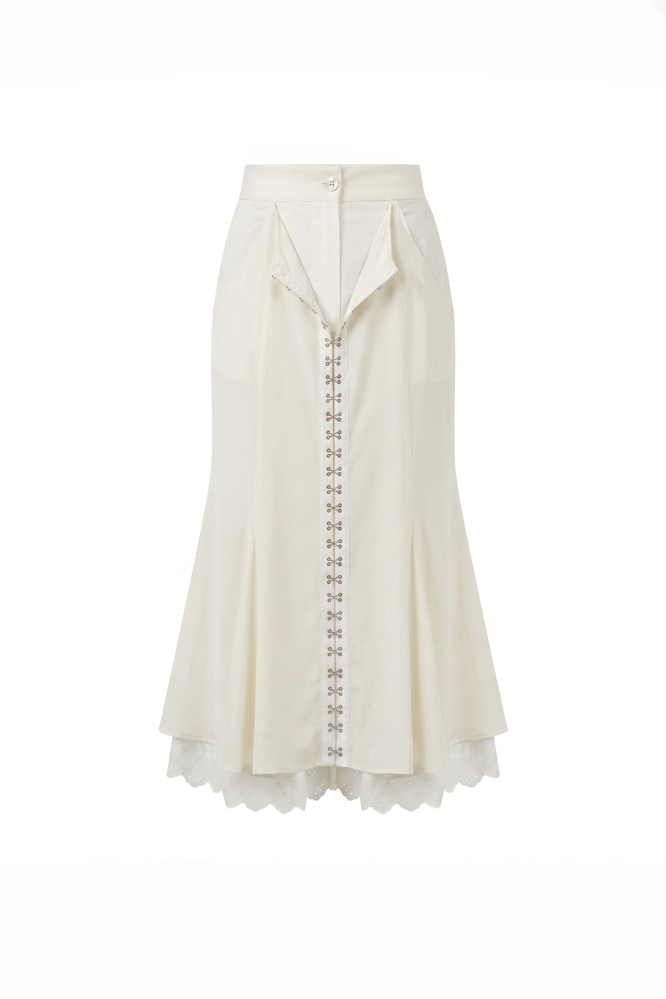 FRONTIER WHITE VOILE SKIRT