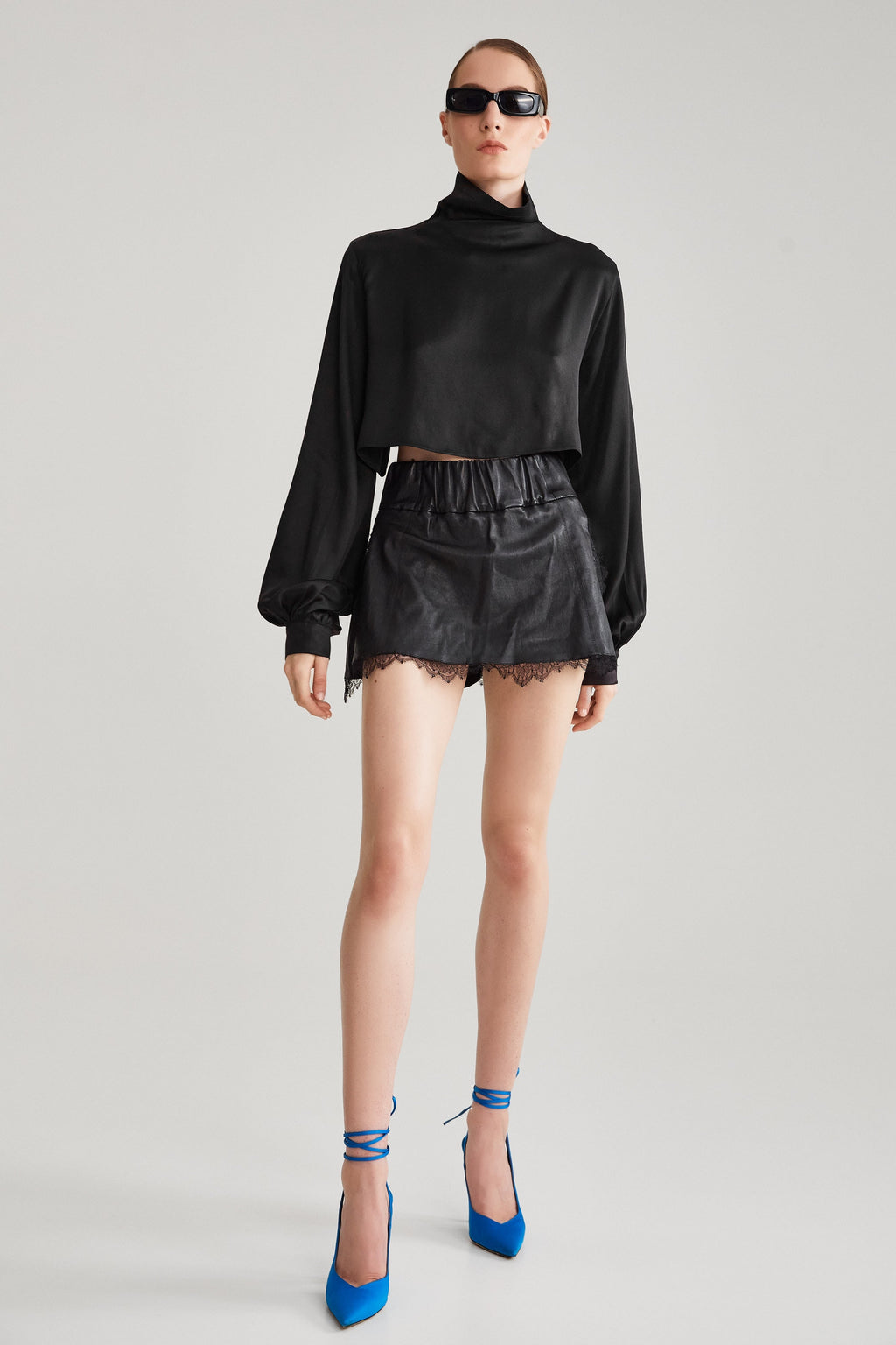 TENNIS LEATHER SKIRT