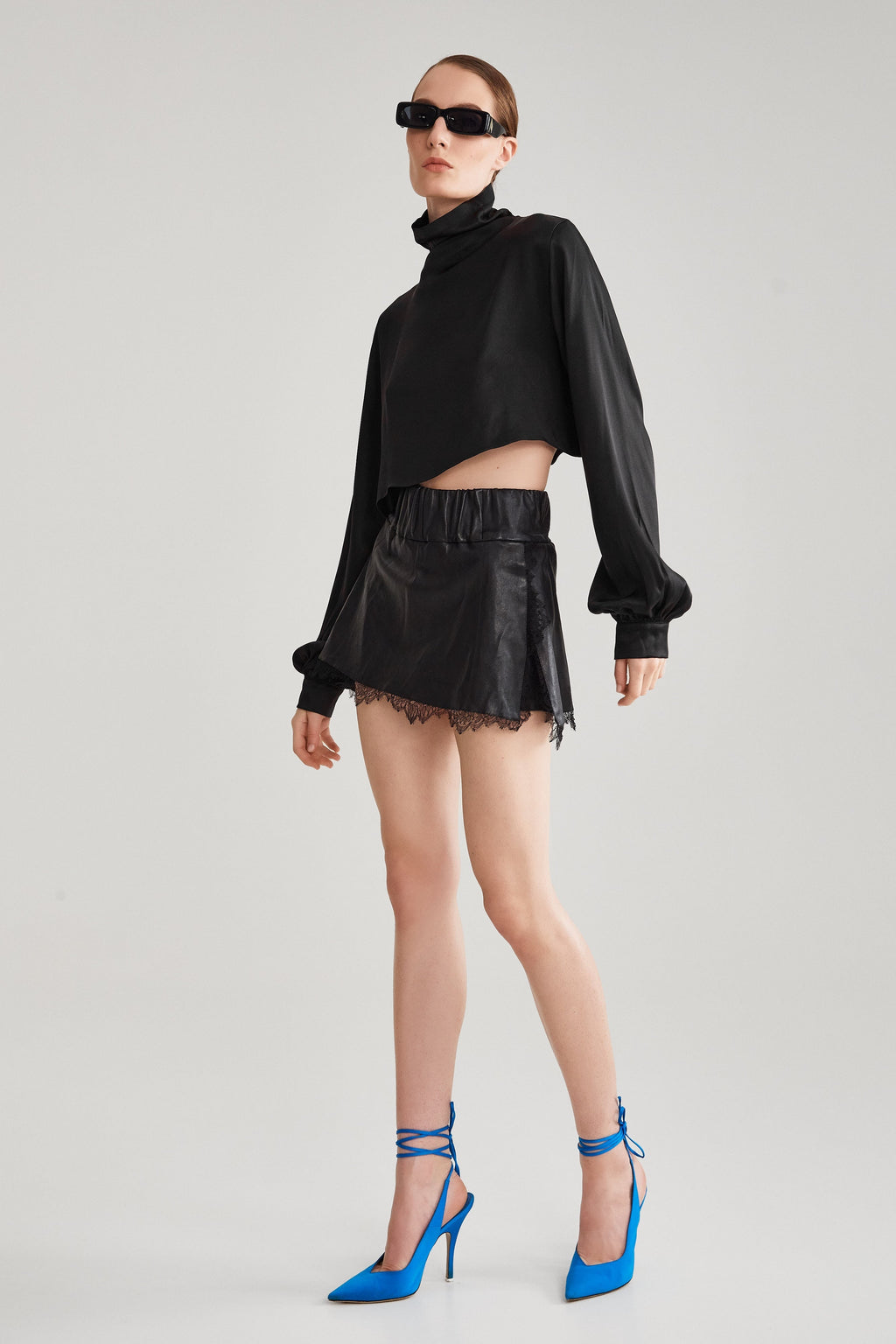 TENNIS LEATHER SKIRT