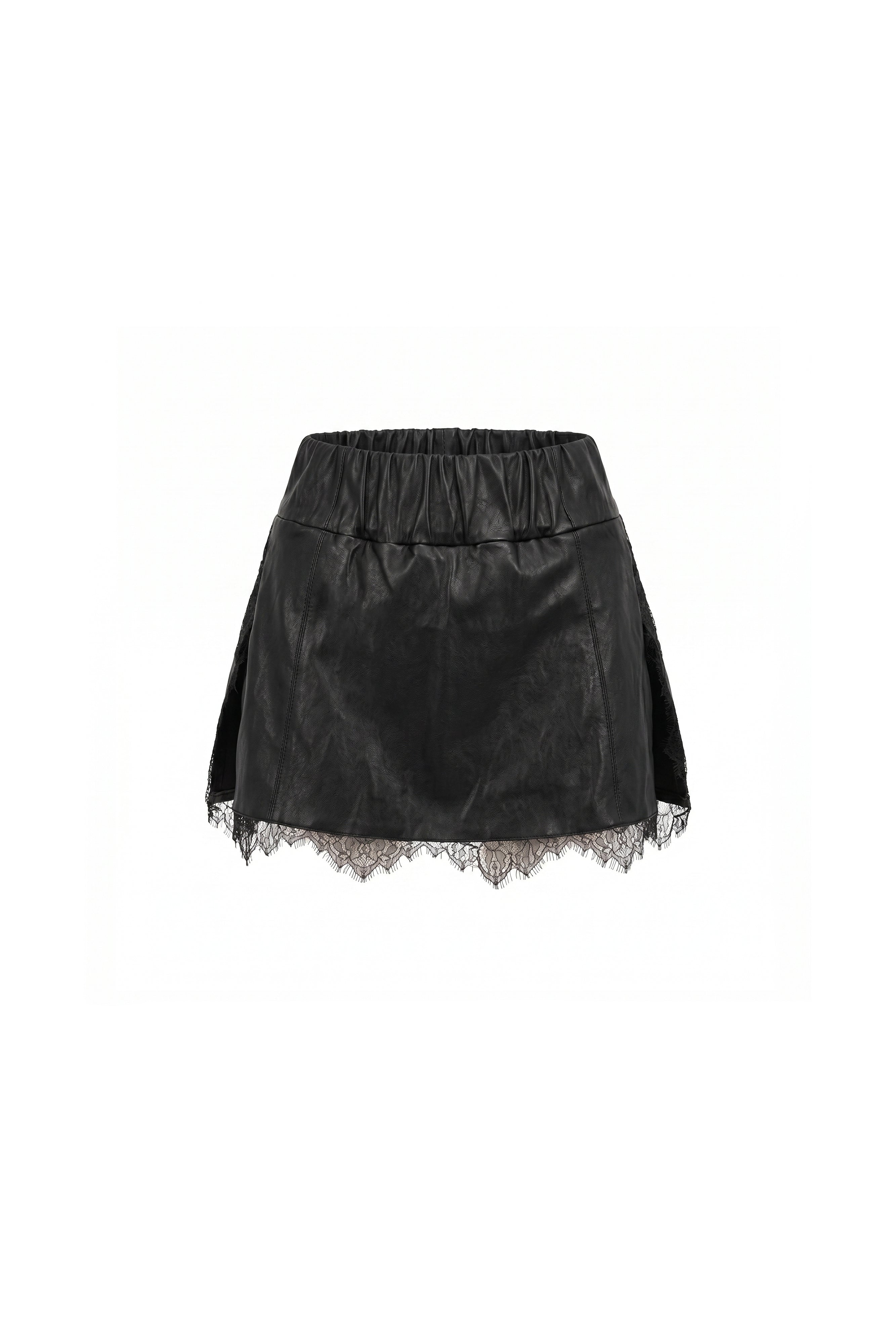 TENNIS LEATHER SKIRT