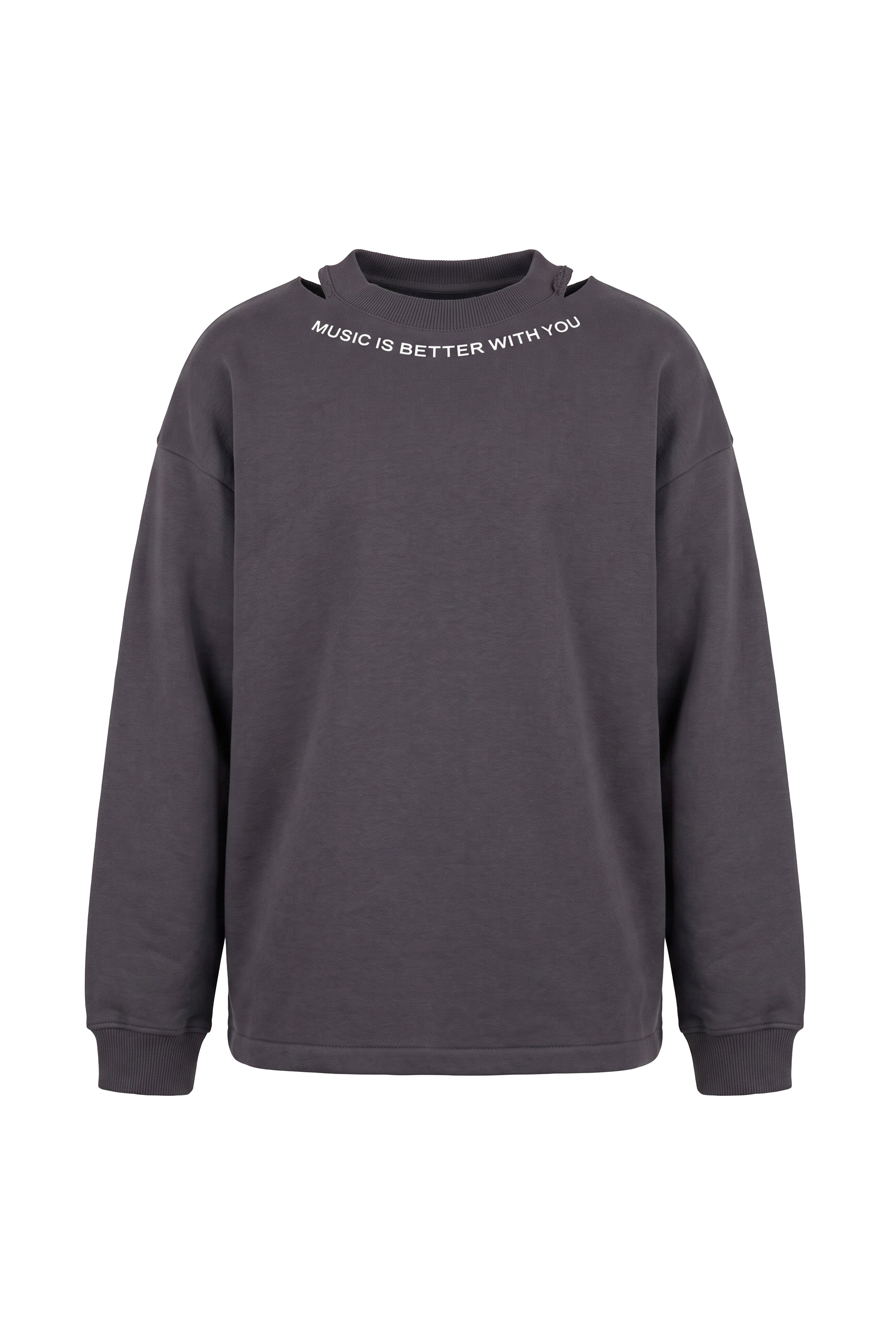 ALMAZ X GLO HILO GREY SWEATSHIRT