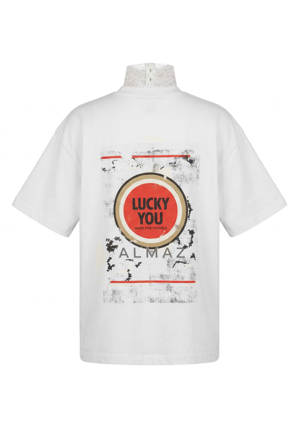 LUCKY YOU WHITE T-SHIRT