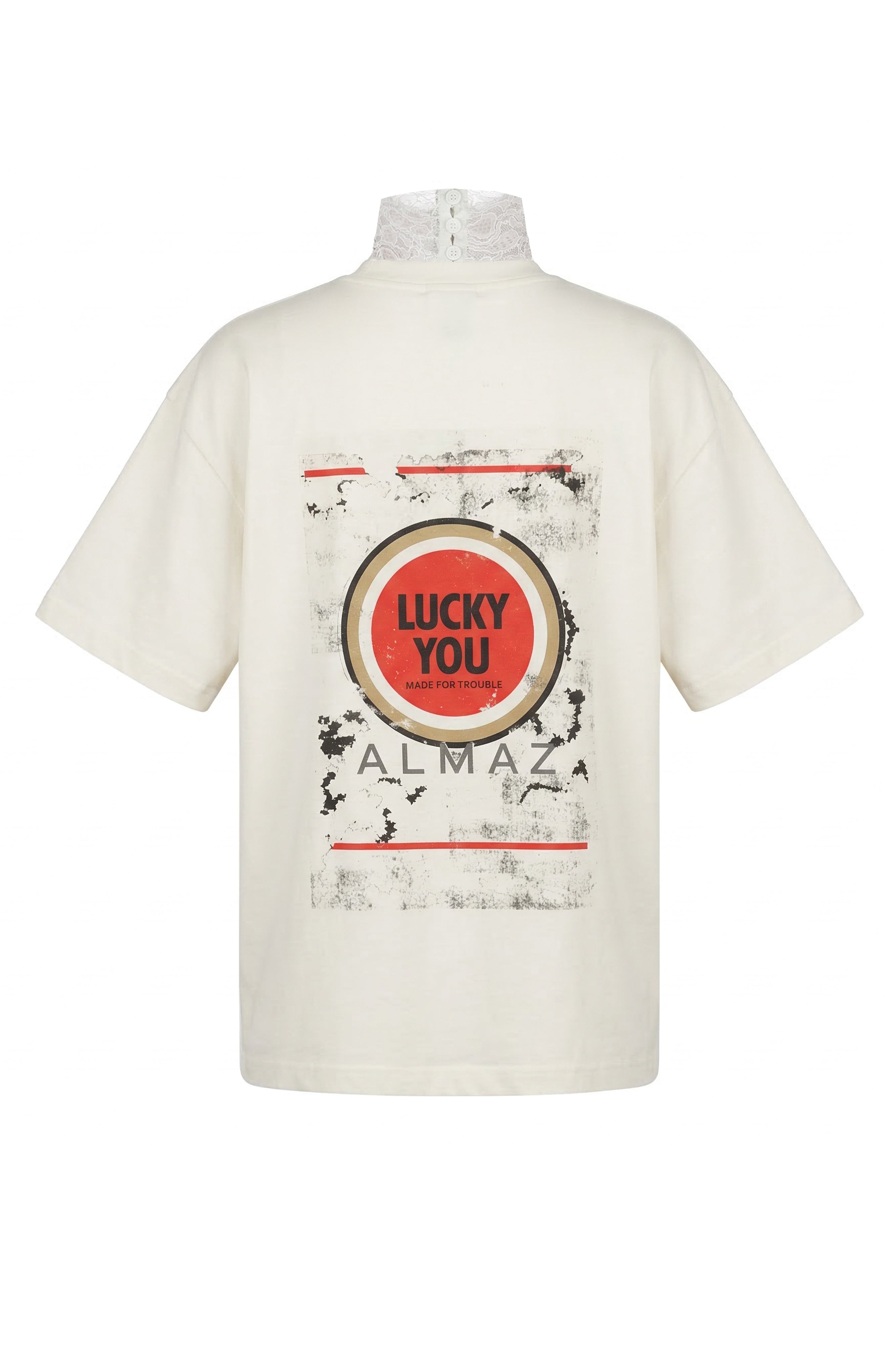 LUCKY YOU WHITE T-SHIRT