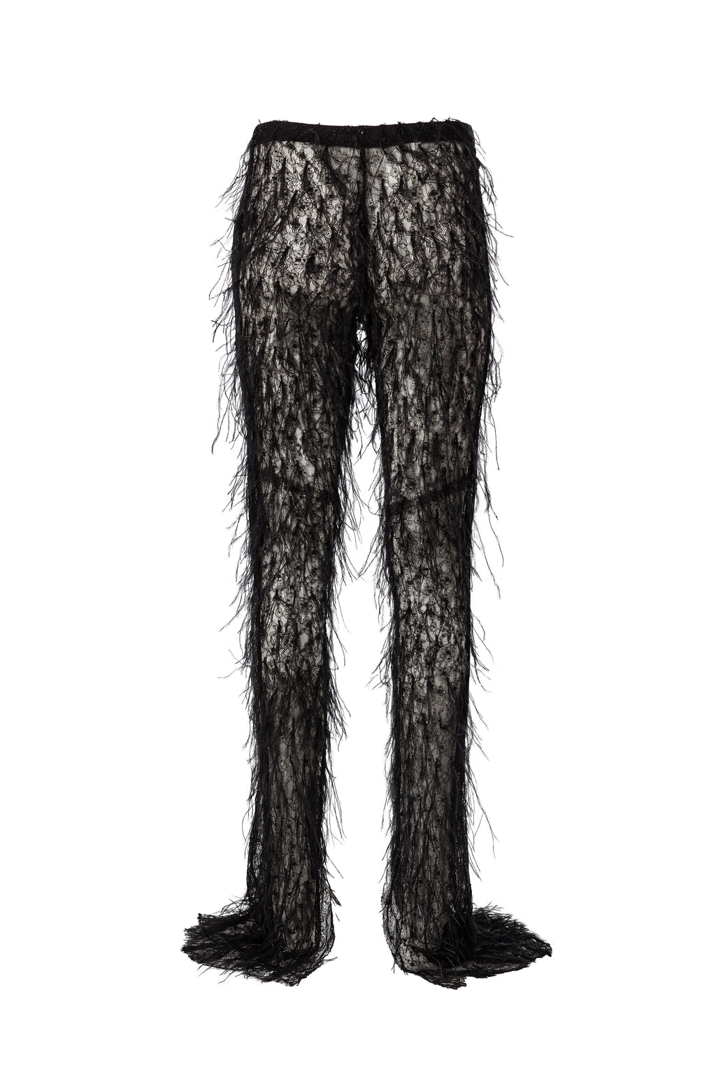 FEATHERED LACE TROUSERS