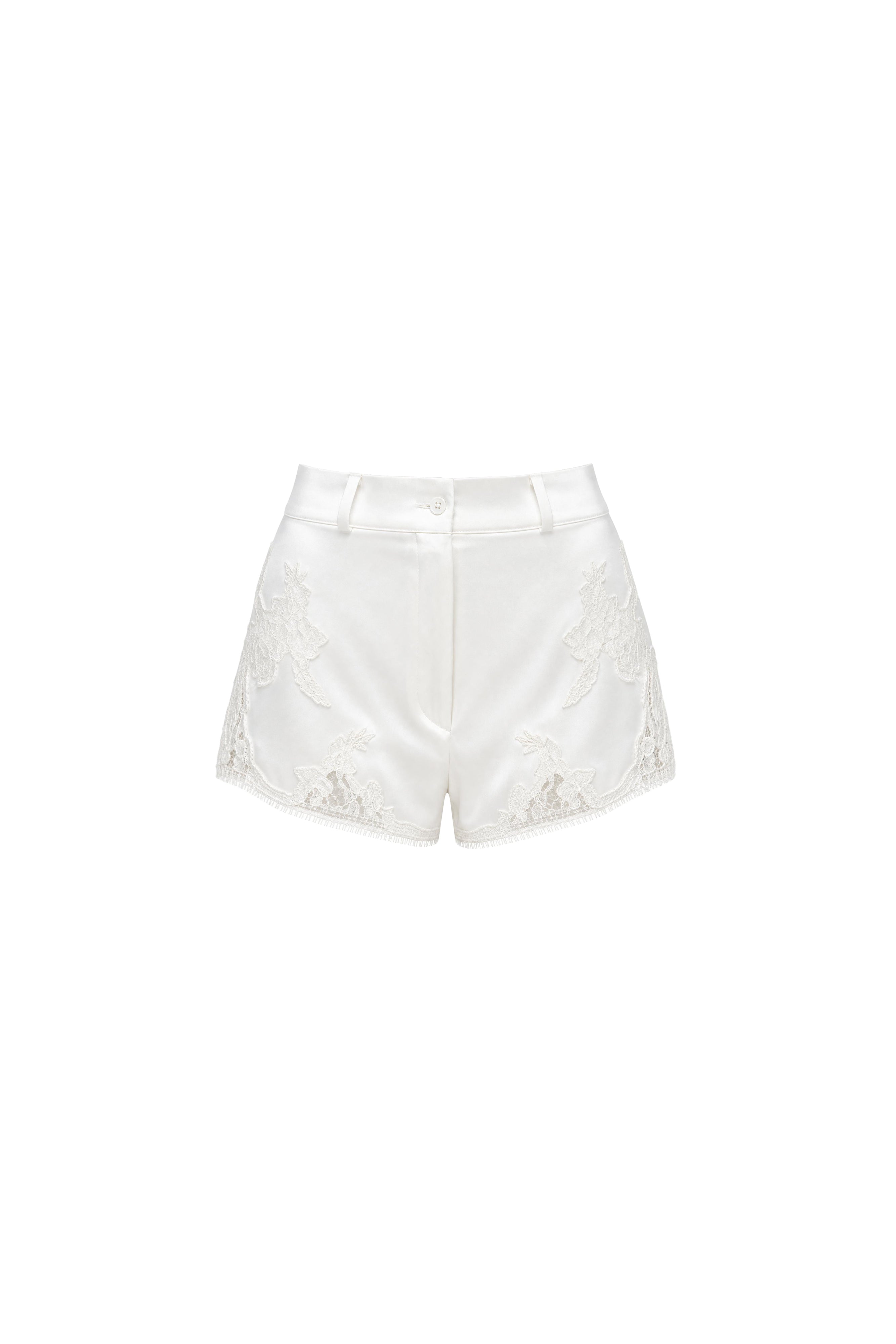 PILLOWTALK WHITE SHORTS