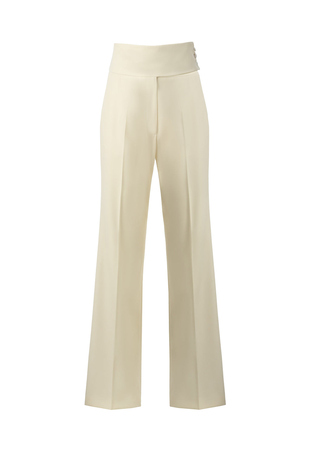 WHITE TUXEDO TROUSERS
