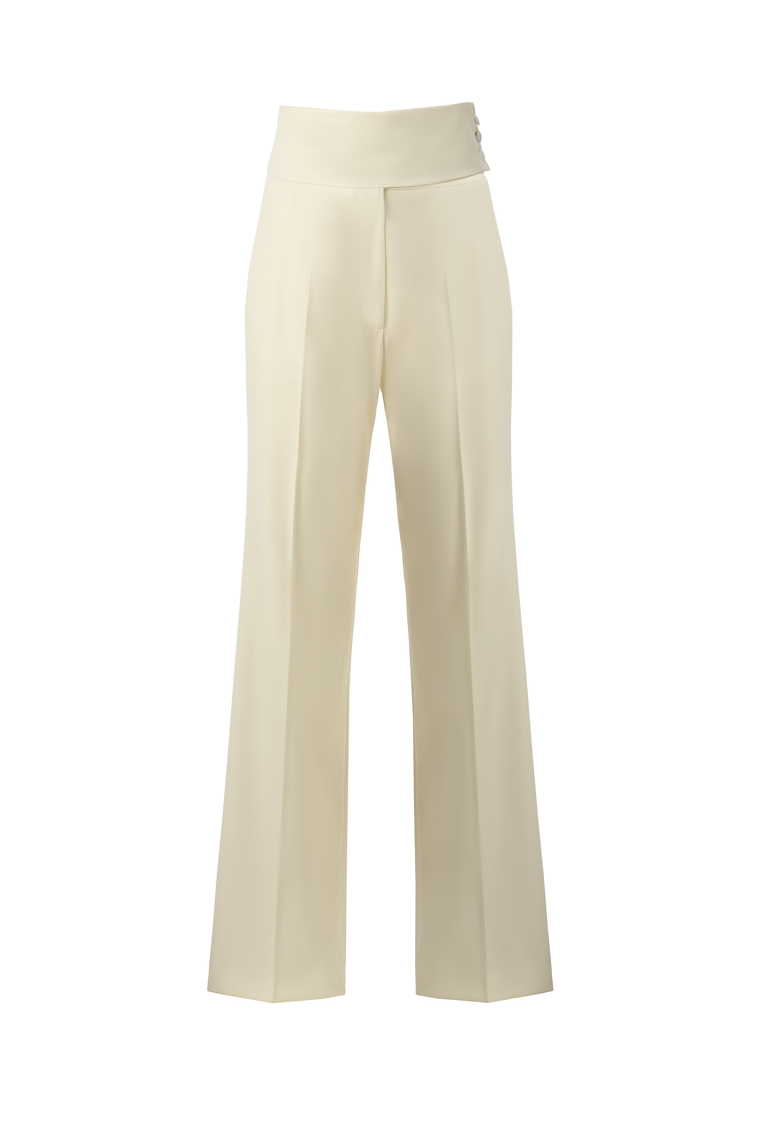 WHITE TUXEDO TROUSERS