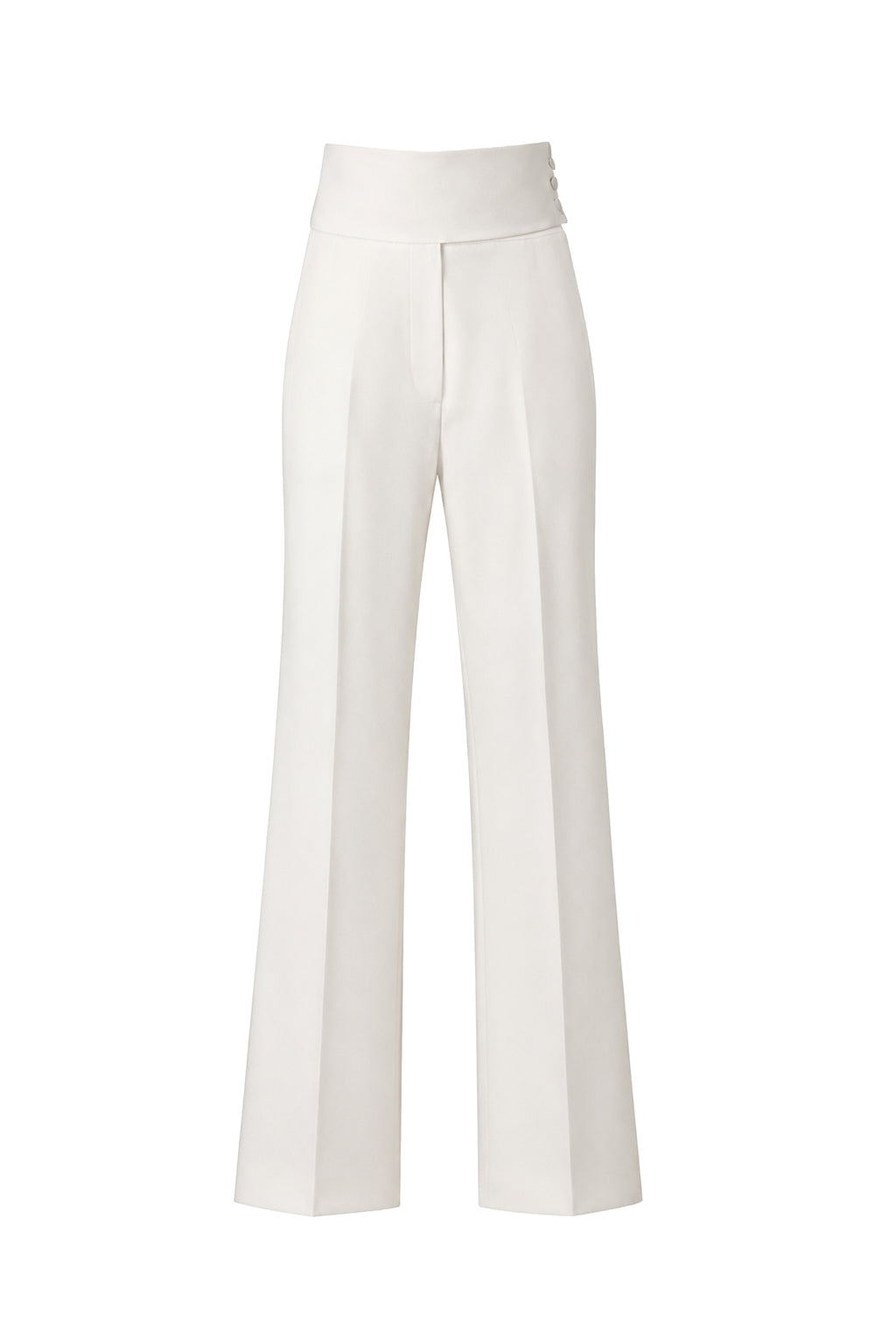 WHITE TUXEDO TROUSERS