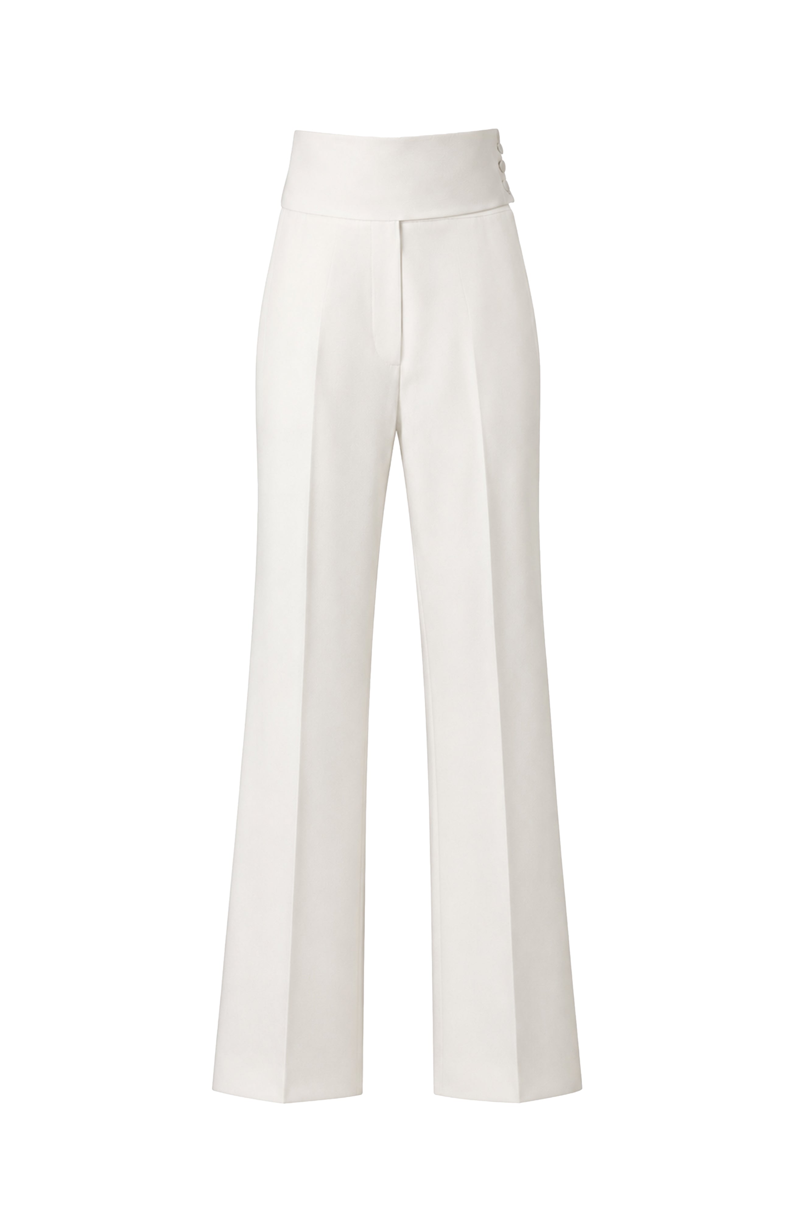 WHITE TUXEDO TROUSERS