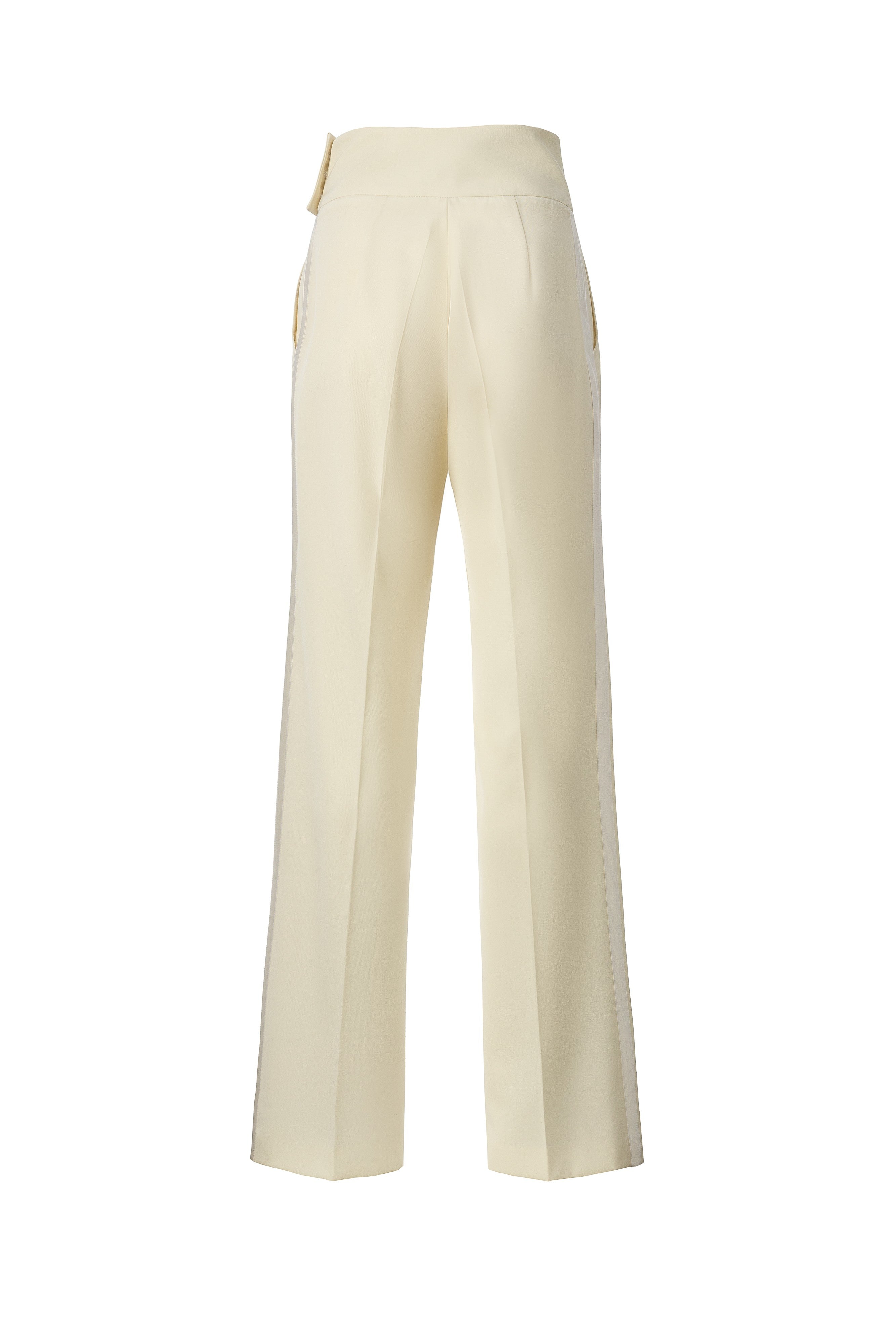 WHITE TUXEDO TROUSERS