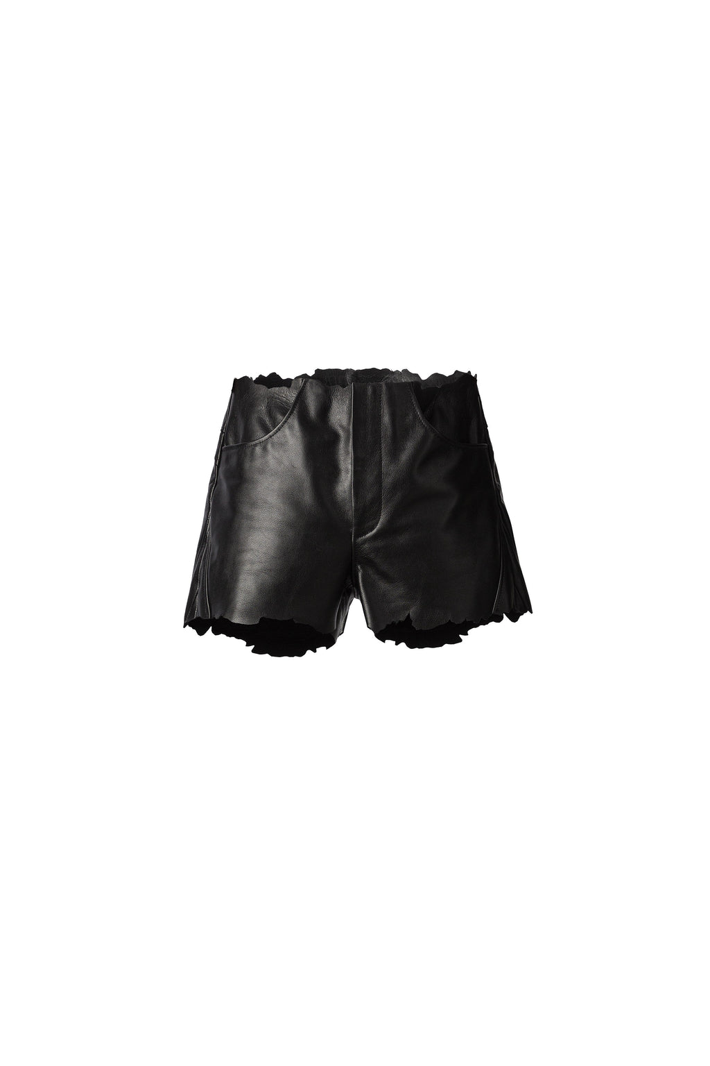 DRIFT BLACK LEATHER SHORTS
