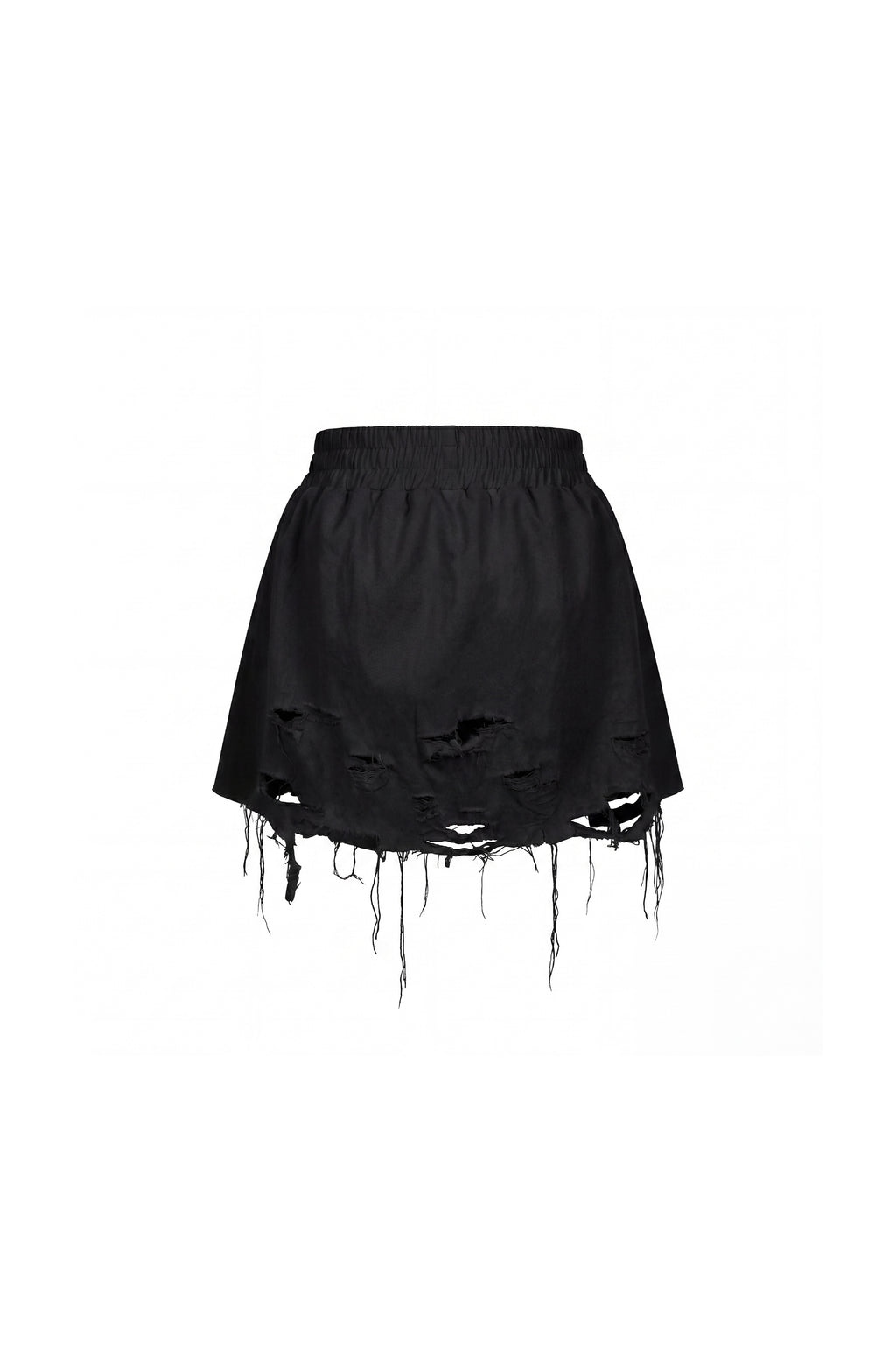 FRAY BLACK SHORTS