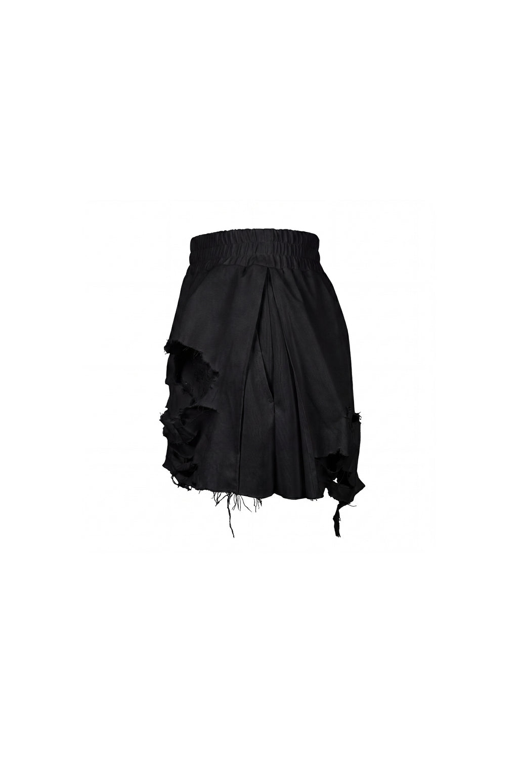 FRAY BLACK SHORTS