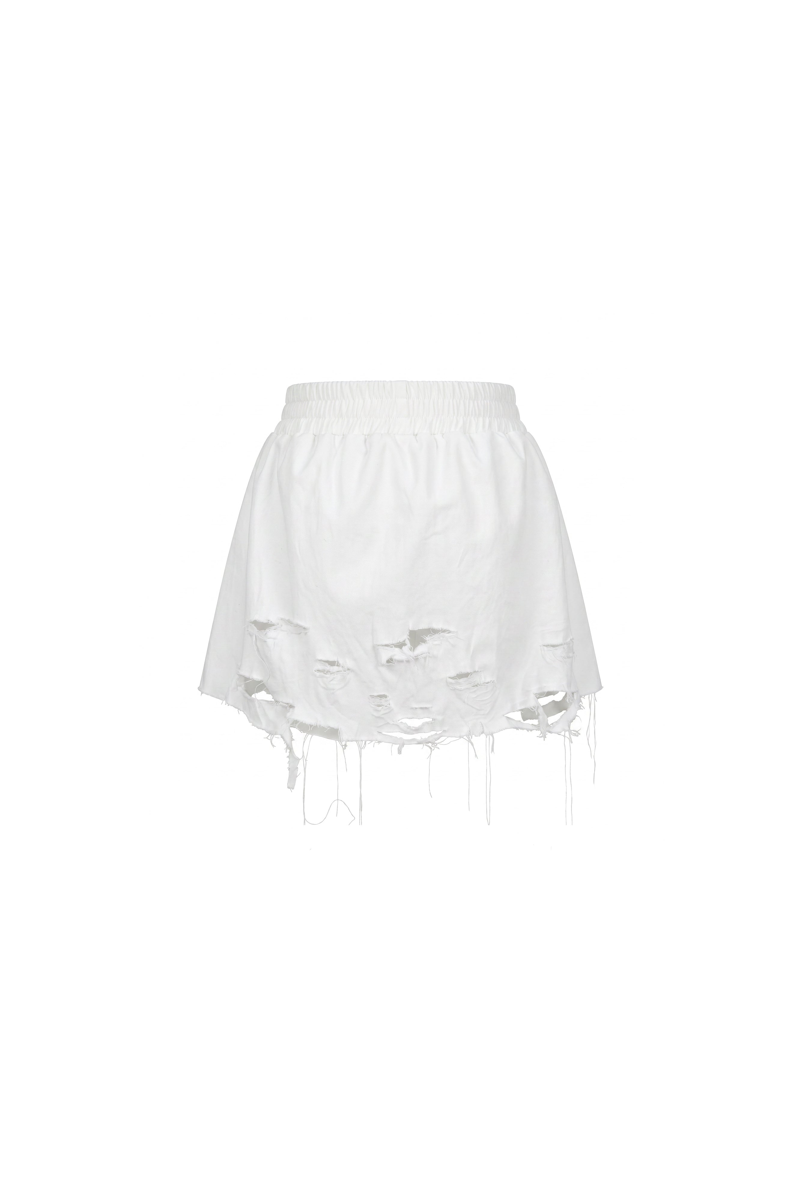 FRAY WHITE SHORTS