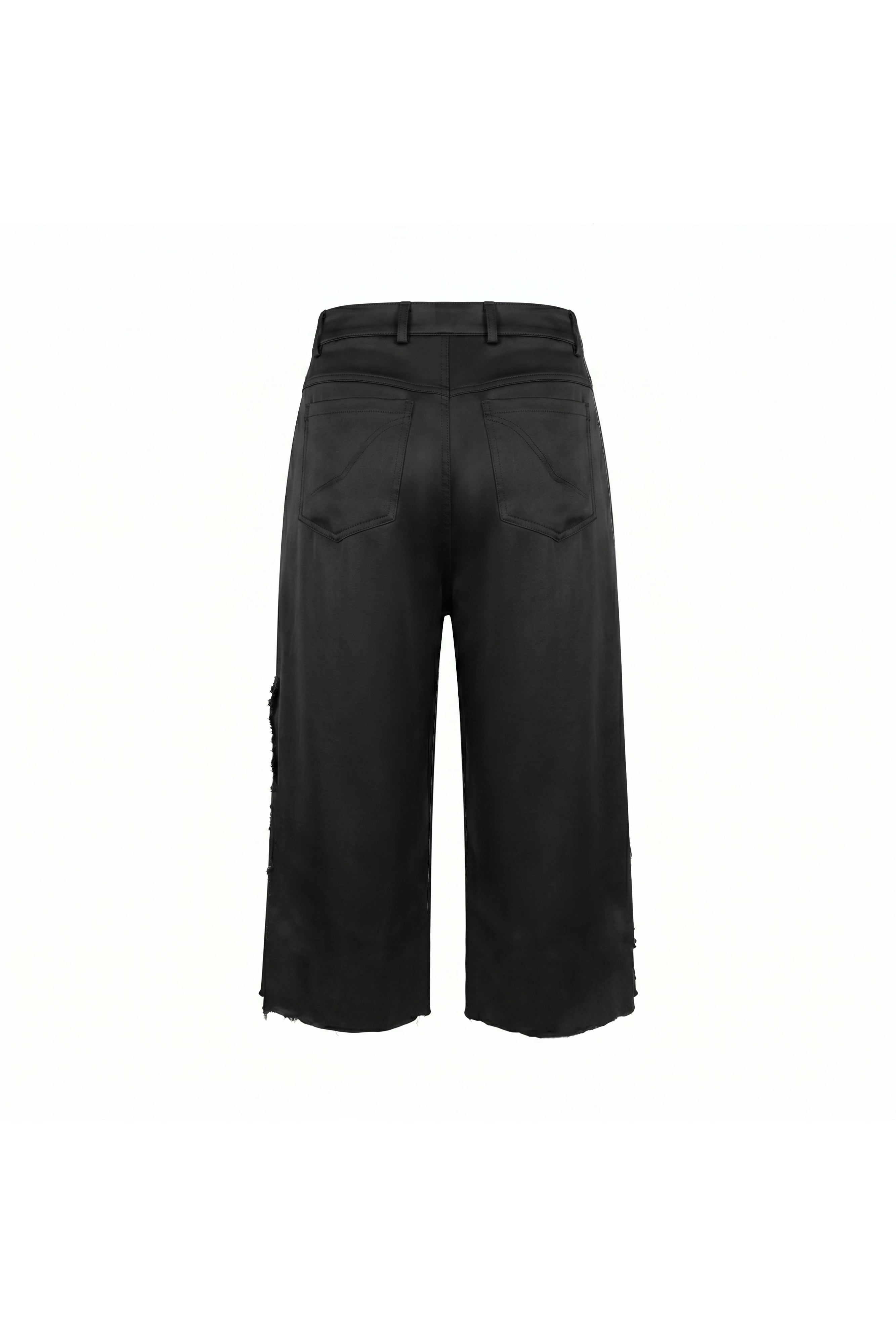 EMBROIDERED BLACK SATIN