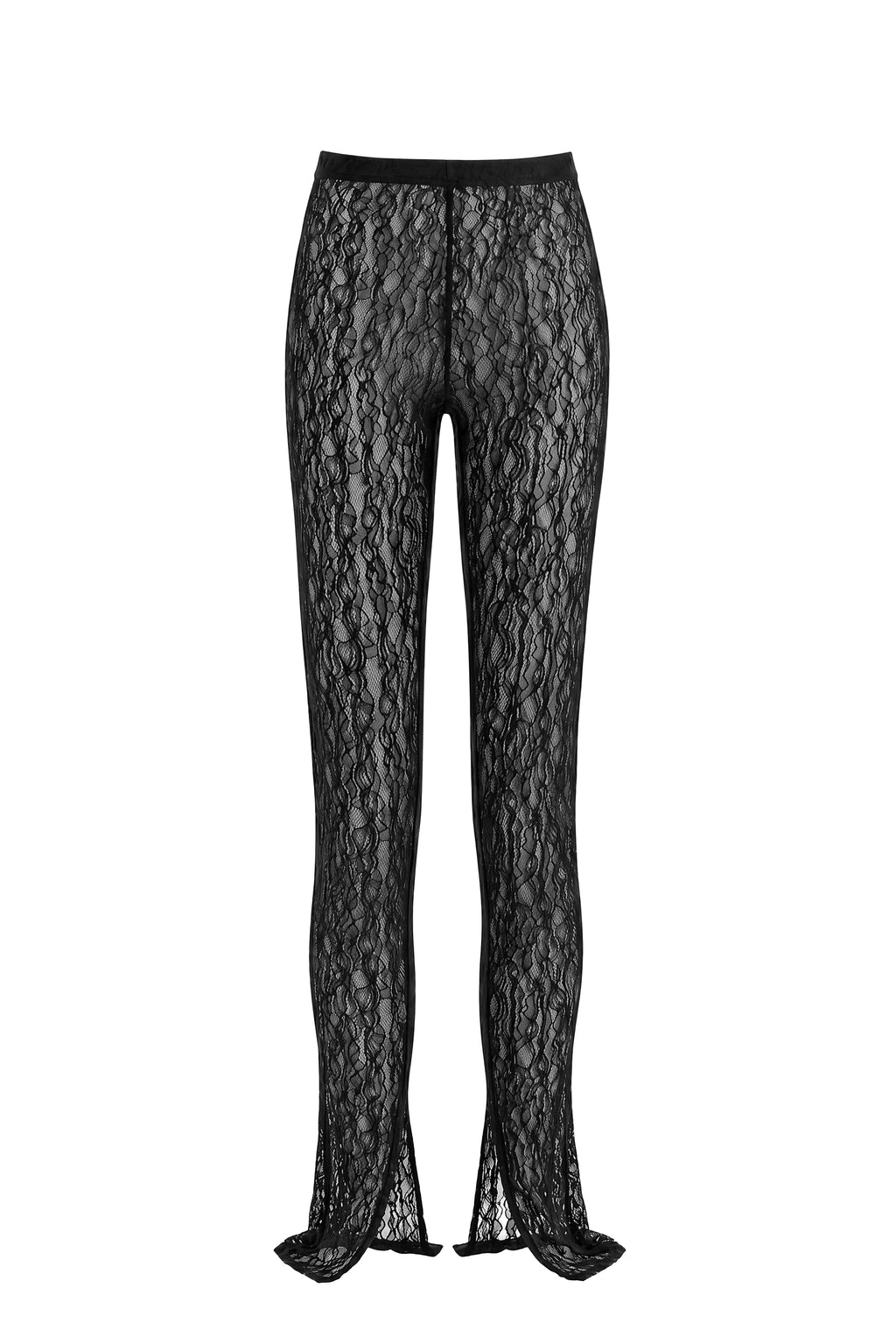 SPLIT HEM LACE LEGGINGS