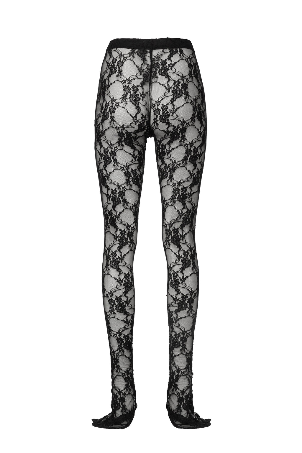 SPLIT HEM LACE LEGGINGS